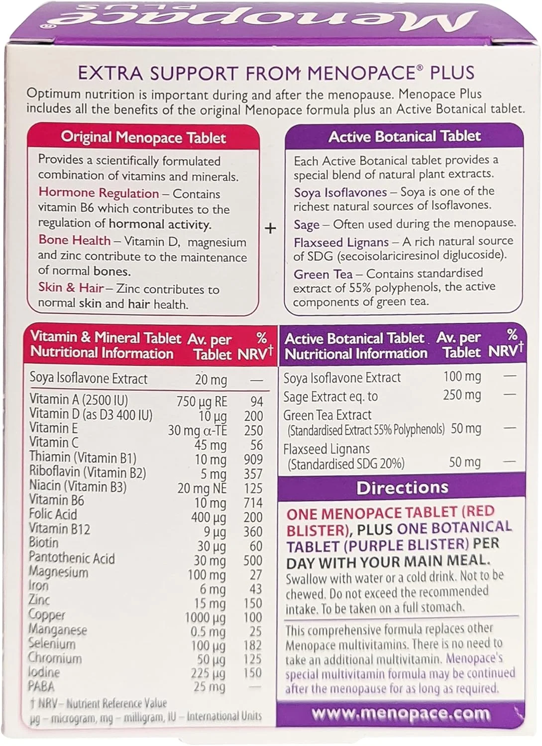 ویتابیوتیکس منوپیس پلاس بسته دوگانه - 56 قرص