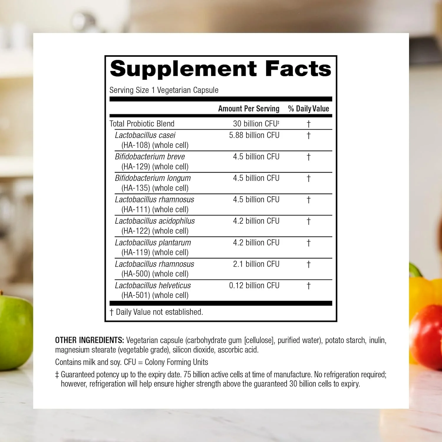 پروبیوتیک 30 میلیارد واحدی Webber Naturals، برای آقایان، بانوان و بزرگسالان، ماندگاری بالا (بدون نیاز به یخچال)، 8 سویه پروبیوتیکی، 30 کپسول گیاهی، برای سلامت دستگاه گوارش
