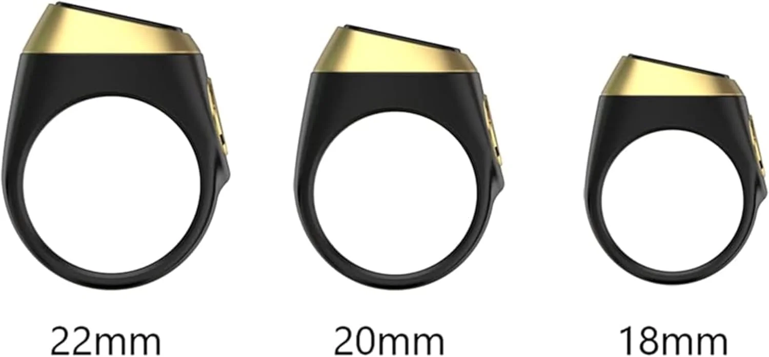 حلقه تسبیح ذکر - نماز مسلمانان - یادآوری زمان نماز نمایشگر OLED شمارنده تسبیح حلقه هوشمند فناوری پوشیدنی ضد آب اندازه متغیر (خاکستری، 18 میلی متر) حلقه تسبیح ذکر - نماز مسلمانان - یادآوری زمان نماز نمایشگر OLED شمارنده تسبیح حلقه هوشمند فناوری پوشیدنی ضد آب اندازه متغیر (خاکستری، 18 میلی متر)