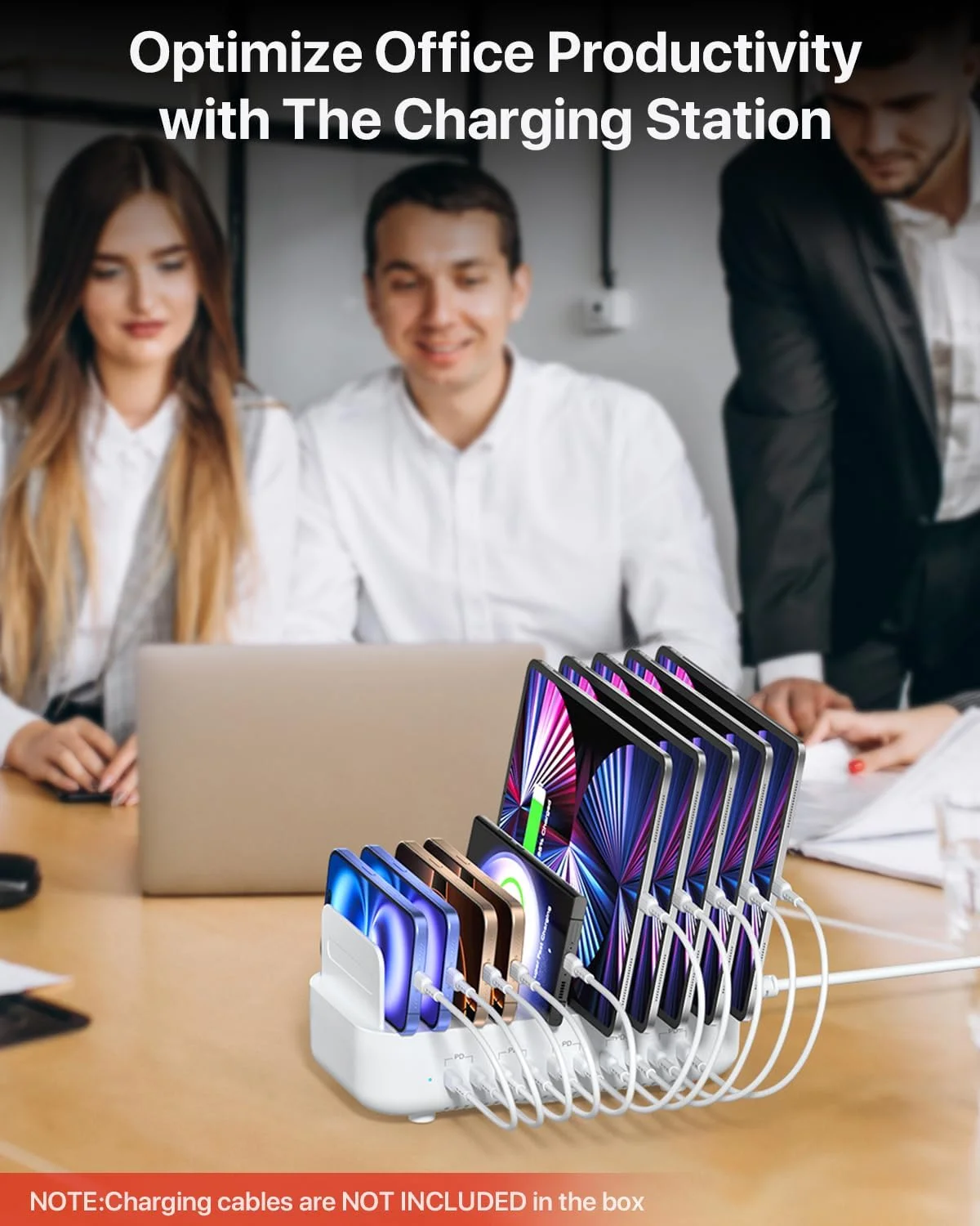 ایستگاه شارژ چندگانه USB C SooPii، ایستگاه شارژ سریع 10 پورت Type C 100 واتی برای دستگاه های متعدد با جداکننده های قابل تنظیم، سازمان دهنده شارژر سازگار با تلفن، تبلت، کیندل و غیره (سفید) ایستگاه شارژ چندگانه USB C SooPii، ایستگاه شارژ سریع 10 پورت Type C 100 واتی برای دستگاه های متعدد با جداکننده های قابل تنظیم، سازمان دهنده شارژر سازگار با تلفن، تبلت، کیندل و غیره (سفید)