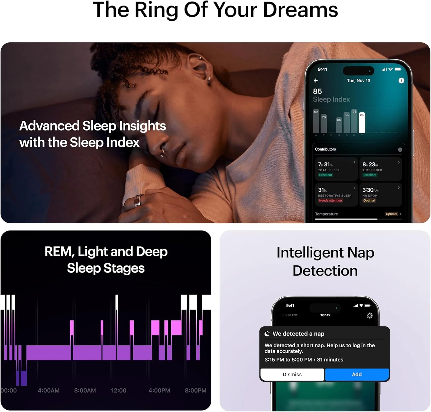 حلقه هوشمند سلامتی Ultrahuman Ring AIR، ابتدا سایز را با کیت سایزبندی Ultrahuman مشخص کنید، ردیاب خواب، حلقه هوشمند برای آقایان/خانم ها، ردیاب تناسب اندام حلقه هوشمند سلامتی Ultrahuman Ring AIR، ابتدا سایز را با کیت سایزبندی Ultrahuman مشخص کنید، ردیاب خواب، حلقه هوشمند برای آقایان/خانم ها، ردیاب تناسب اندام