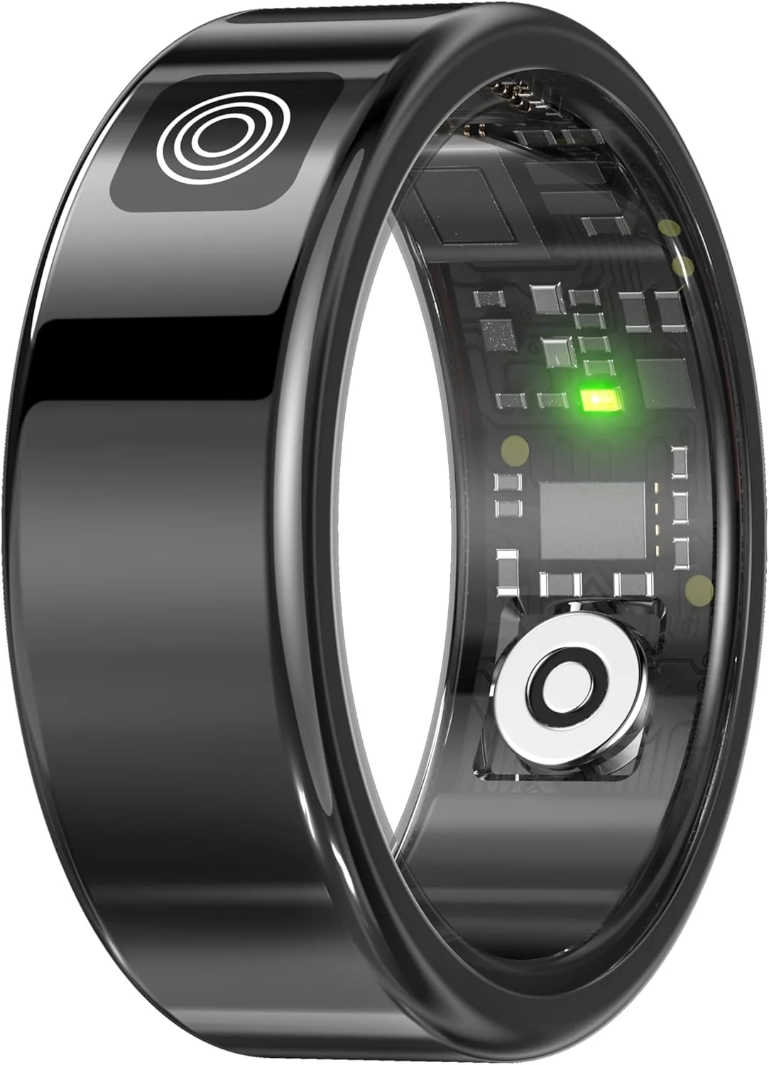 حلقه هوشمند Porodo FitSync، مشکی (سایز 10) - ردیاب پیشرفته سلامتی و تناسب اندام با ضربان قلب، SpO2، مانیتور خواب، ضد آب IP68 و صفحه نمایش لمسی حلقه هوشمند Porodo FitSync، مشکی (سایز 10) - ردیاب پیشرفته سلامتی و تناسب اندام با ضربان قلب، SpO2، مانیتور خواب، ضد آب IP68 و صفحه نمایش لمسی