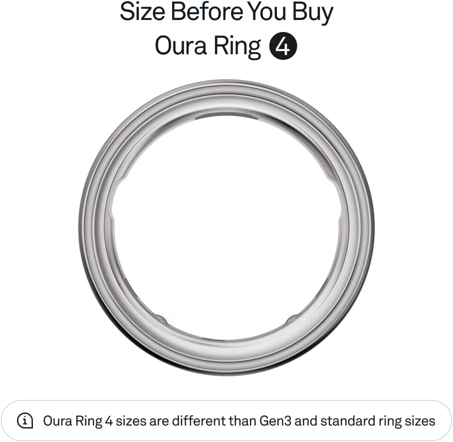 حلقه هوشمند Oura Ring 4 | سایز اول با کیت سایزبندی Oura Ring 4 | ردیاب خواب - ضربان قلب - ردیاب تناسب اندام - عمر باتری تا 8 روز حلقه هوشمند Oura Ring 4 | سایز اول با کیت سایزبندی Oura Ring 4 | ردیاب خواب - ضربان قلب - ردیاب تناسب اندام - عمر باتری تا 8 روز