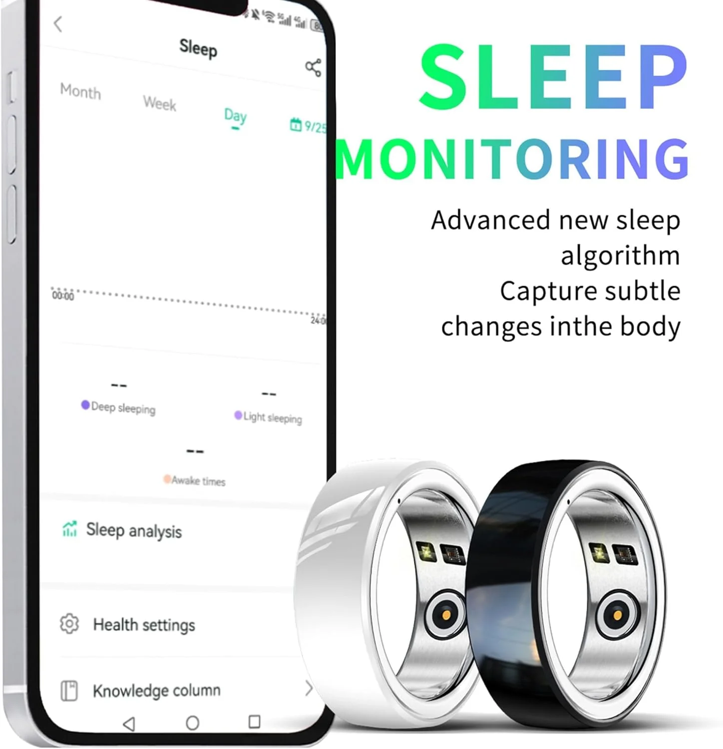 حلقه هوشمند 20 میلیمتری، حلقه تناسب اندام و سلامتی، پایشگر ضربان قلب، ردیاب خواب، حلقه فشار خون، گام شمار، ردیاب تناسب اندام ضد آب، بدون نیاز به اشتراک برنامه، عمر باتری طولانی، سفید حلقه هوشمند 20 میلیمتری، حلقه تناسب اندام و سلامتی، پایشگر ضربان قلب، ردیاب خواب، حلقه فشار خون، گام شمار، ردیاب تناسب اندام ضد آب، بدون نیاز به اشتراک برنامه، عمر باتری طولانی، سفید