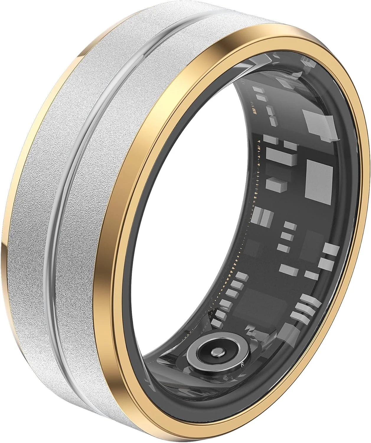 حلقه هوشمند KASTWAVE، ردیاب سلامتی ضد آب، حلقه ردیاب تناسب اندام 19 میلیمتری با ضربان قلب، اکسیژن خون، دما، گامها، مسافت، کالری، نظارت بر خواب و ورزش، سازگار با IOS و Android، نقرهای حلقه هوشمند KASTWAVE، ردیاب سلامتی ضد آب، حلقه ردیاب تناسب اندام 19 میلیمتری با ضربان قلب، اکسیژن خون، دما، گامها، مسافت، کالری، نظارت بر خواب و ورزش، سازگار با IOS و Android، نقرهای