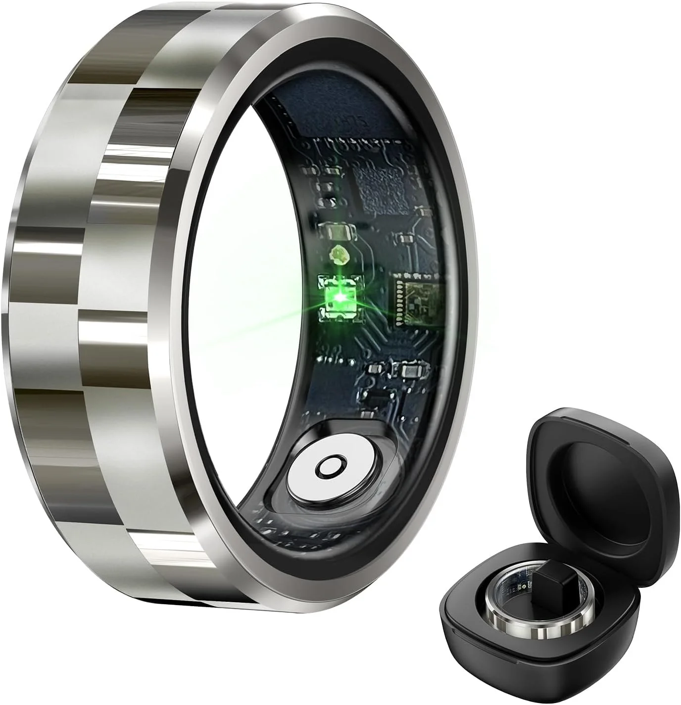 حلقه هوشمند، 18.9 میلی متر ضد آب IP68، حلقه ورزشی با جعبه شارژ، حلقه ردیابی تناسب اندام با مانیتور ضربان قلب، مانیتور اکسیژن خون، ردیابی خواب، عکاسی از راه دور، کنترل ویدئو کوتاه، مشکی حلقه هوشمند، 18.9 میلی متر ضد آب IP68، حلقه ورزشی با جعبه شارژ، حلقه ردیابی تناسب اندام با مانیتور ضربان قلب، مانیتور اکسیژن خون، ردیابی خواب، عکاسی از راه دور، کنترل ویدئو کوتاه، مشکی