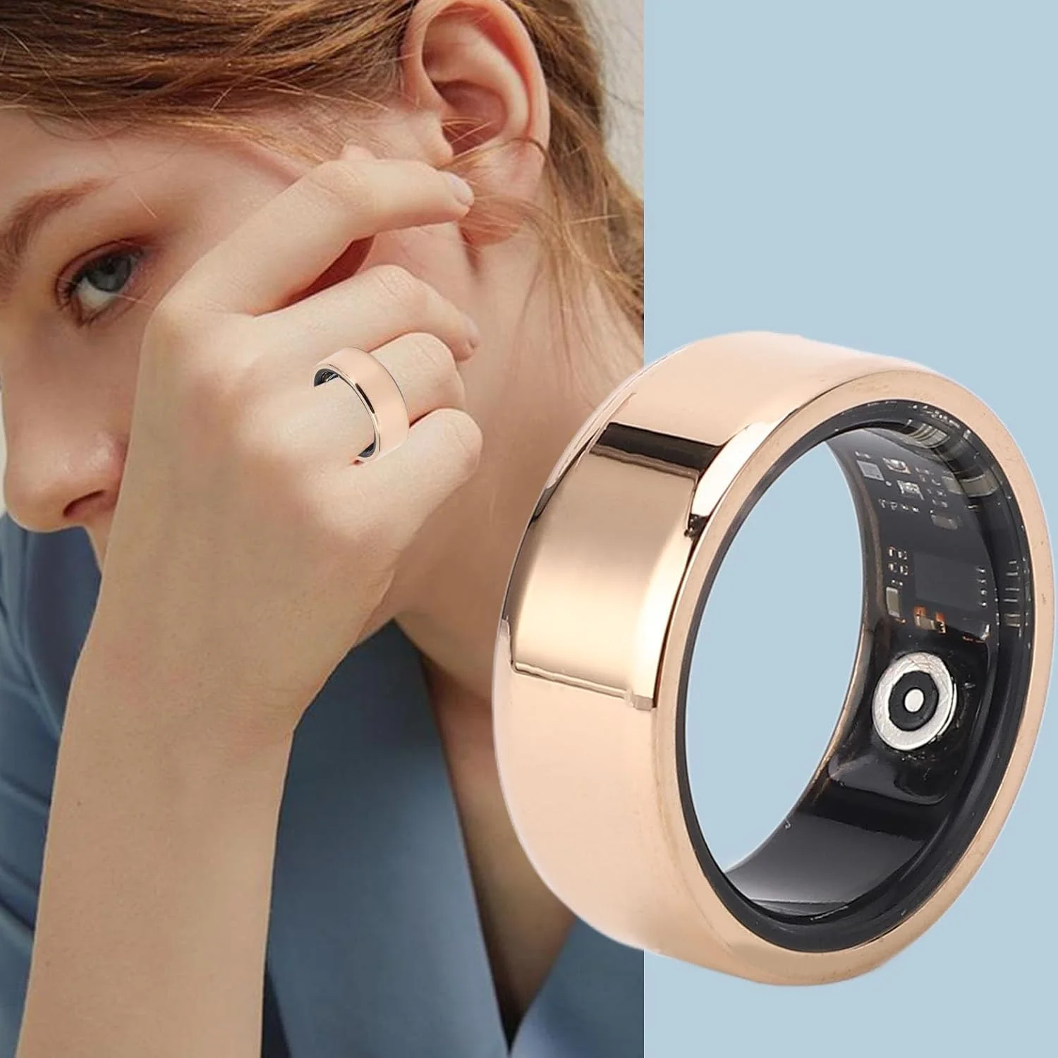 حلقه هوشمند Luqeeg برای سلامتی و تناسب اندام، حلقه تناسب اندام برای مردان و زنان، پایش سلامتی، خواب و ضربان قلب، فعالیت و تناسب اندام حلقه هوشمند Luqeeg برای سلامتی و تناسب اندام، حلقه تناسب اندام برای مردان و زنان، پایش سلامتی، خواب و ضربان قلب، فعالیت و تناسب اندام