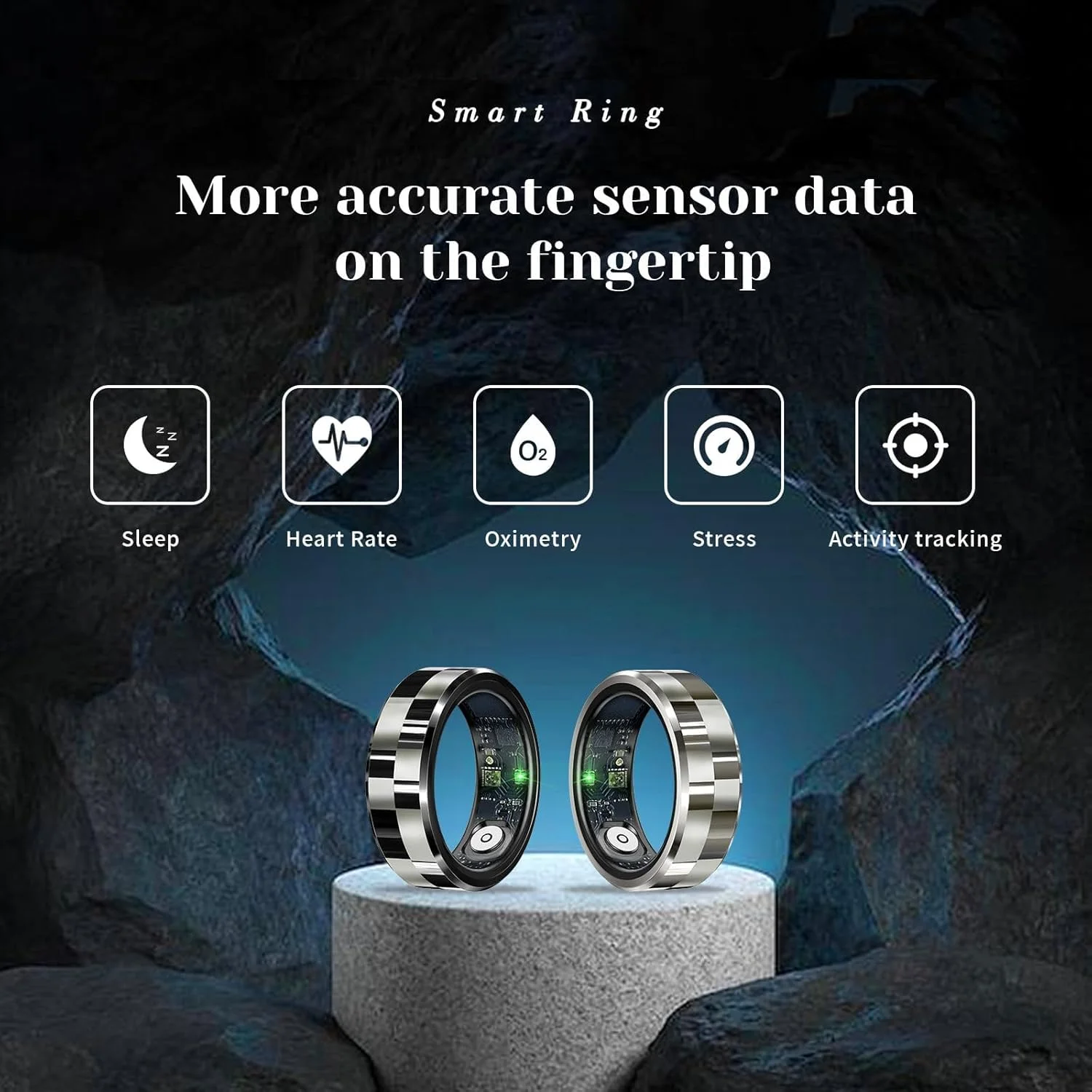 حلقه هوشمند، 18.9 میلی متر ضد آب IP68، حلقه ورزشی با جعبه شارژ، حلقه ردیابی تناسب اندام با مانیتور ضربان قلب، مانیتور اکسیژن خون، ردیابی خواب، عکاسی از راه دور، کنترل ویدئو کوتاه، مشکی حلقه هوشمند، 18.9 میلی متر ضد آب IP68، حلقه ورزشی با جعبه شارژ، حلقه ردیابی تناسب اندام با مانیتور ضربان قلب، مانیتور اکسیژن خون، ردیابی خواب، عکاسی از راه دور، کنترل ویدئو کوتاه، مشکی