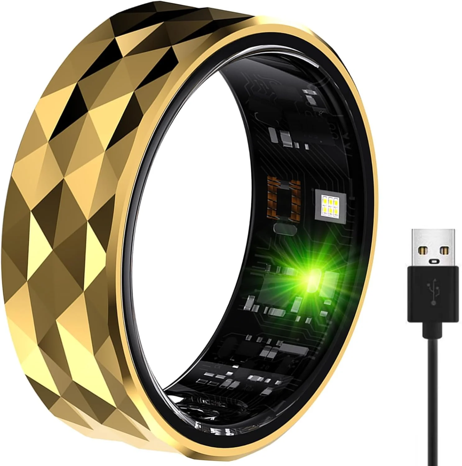 حلقه هوشمند KASTWAVE، حلقه ردیاب فعالیت ضد آب IP68 به قطر 19.8 میلی متر، حلقه هوشمند ردیابی تناسب اندام با کالری شمار، ضربان قلب، گام شمار، مانیتور اکسیژن خون، سازگار با اندروید و iOS، طلایی حلقه هوشمند KASTWAVE، حلقه ردیاب فعالیت ضد آب IP68 به قطر 19.8 میلی متر، حلقه هوشمند ردیابی تناسب اندام با کالری شمار، ضربان قلب، گام شمار، مانیتور اکسیژن خون، سازگار با اندروید و iOS، طلایی