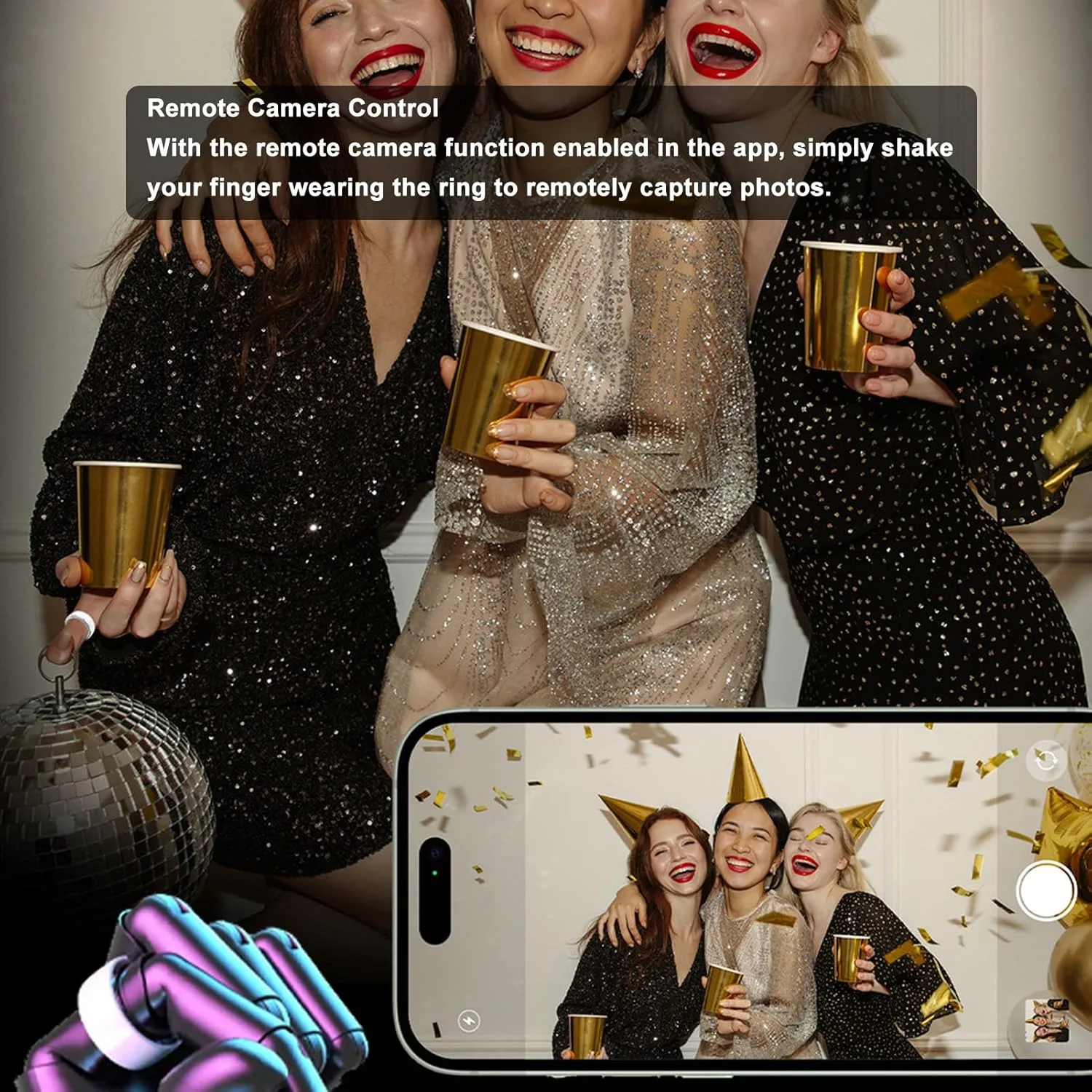 حلقه هوشمند سلامتی ASHATA، حلقه سلامتی برای نظارت بر داده های خواب و گام شمار تناسب اندام، گرفتن عکس از راه دور، حلقه هوشمند ضد آب IP68 برای مردان و زنان، مشکی (9) حلقه هوشمند سلامتی ASHATA، حلقه سلامتی برای نظارت بر داده های خواب و گام شمار تناسب اندام، گرفتن عکس از راه دور، حلقه هوشمند ضد آب IP68 برای مردان و زنان، مشکی (9)