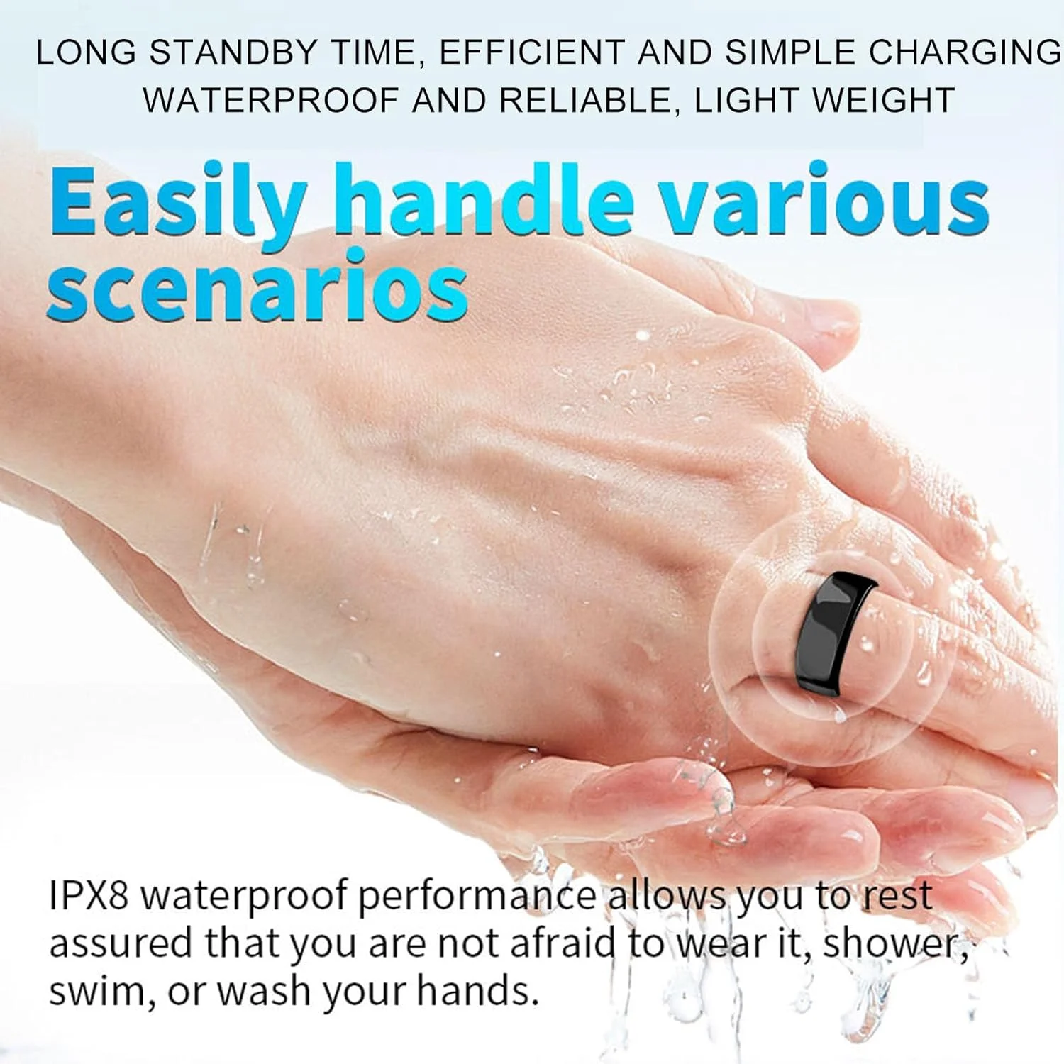 حلقه هوشمند سلامتی و تناسب اندام، حلقه ورزشی هوشمند، حلقه هوشمند ردیابی سلامتی و تناسب اندام برای ورزش (سایز 7#) حلقه هوشمند سلامتی و تناسب اندام، حلقه ورزشی هوشمند، حلقه هوشمند ردیابی سلامتی و تناسب اندام برای ورزش (سایز 7#)