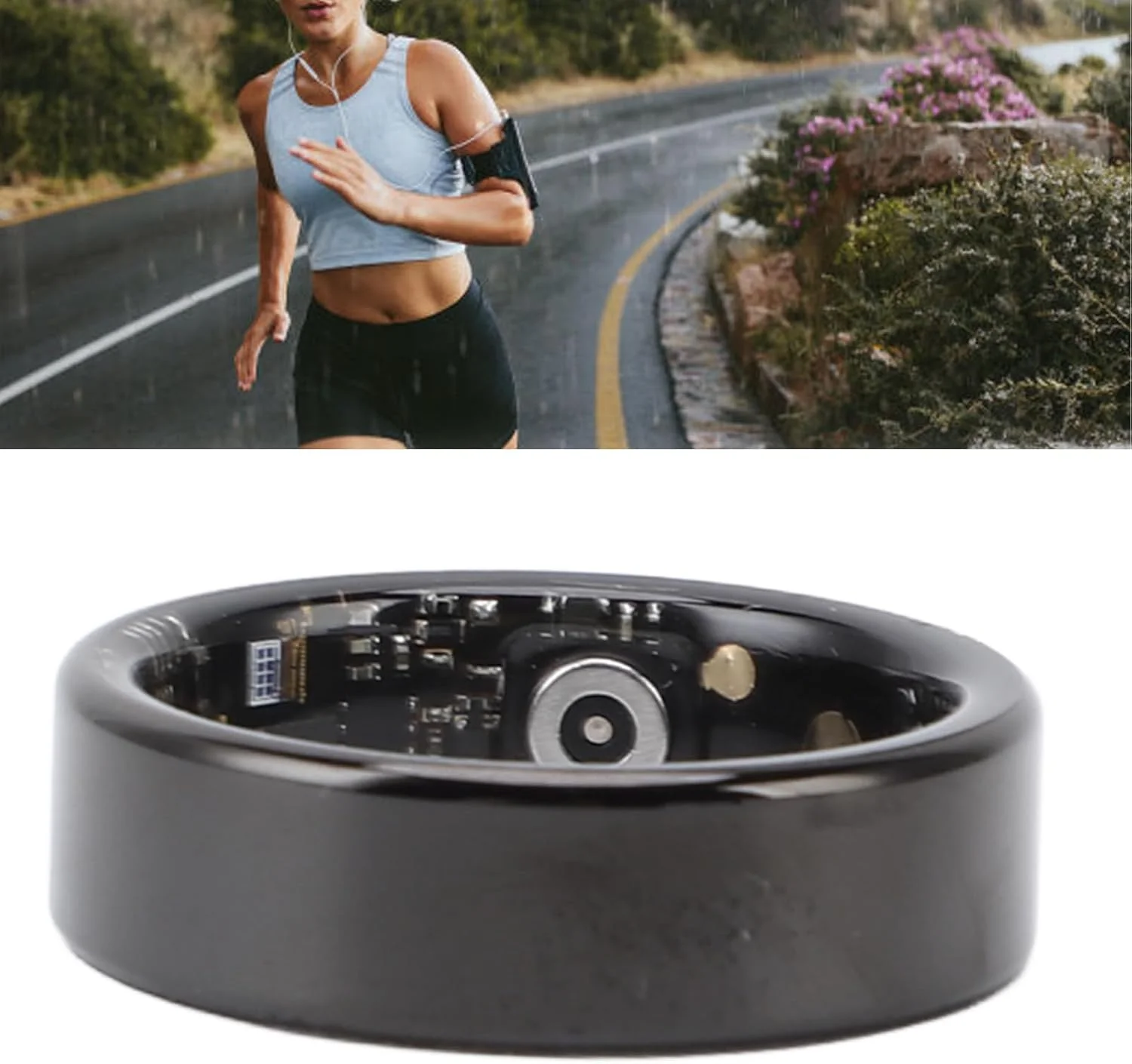 حلقه هوشمند ردیاب سلامتی، حلقه های سلامتی برای زنان و مردان، گام شمار حالت های چند حرکتی حلقه ردیاب تناسب اندام سازگار با اندروید و iOS، مشکی (سایز 9) حلقه هوشمند ردیاب سلامتی، حلقه های سلامتی برای زنان و مردان، گام شمار حالت های چند حرکتی حلقه ردیاب تناسب اندام سازگار با اندروید و iOS، مشکی (سایز 9)