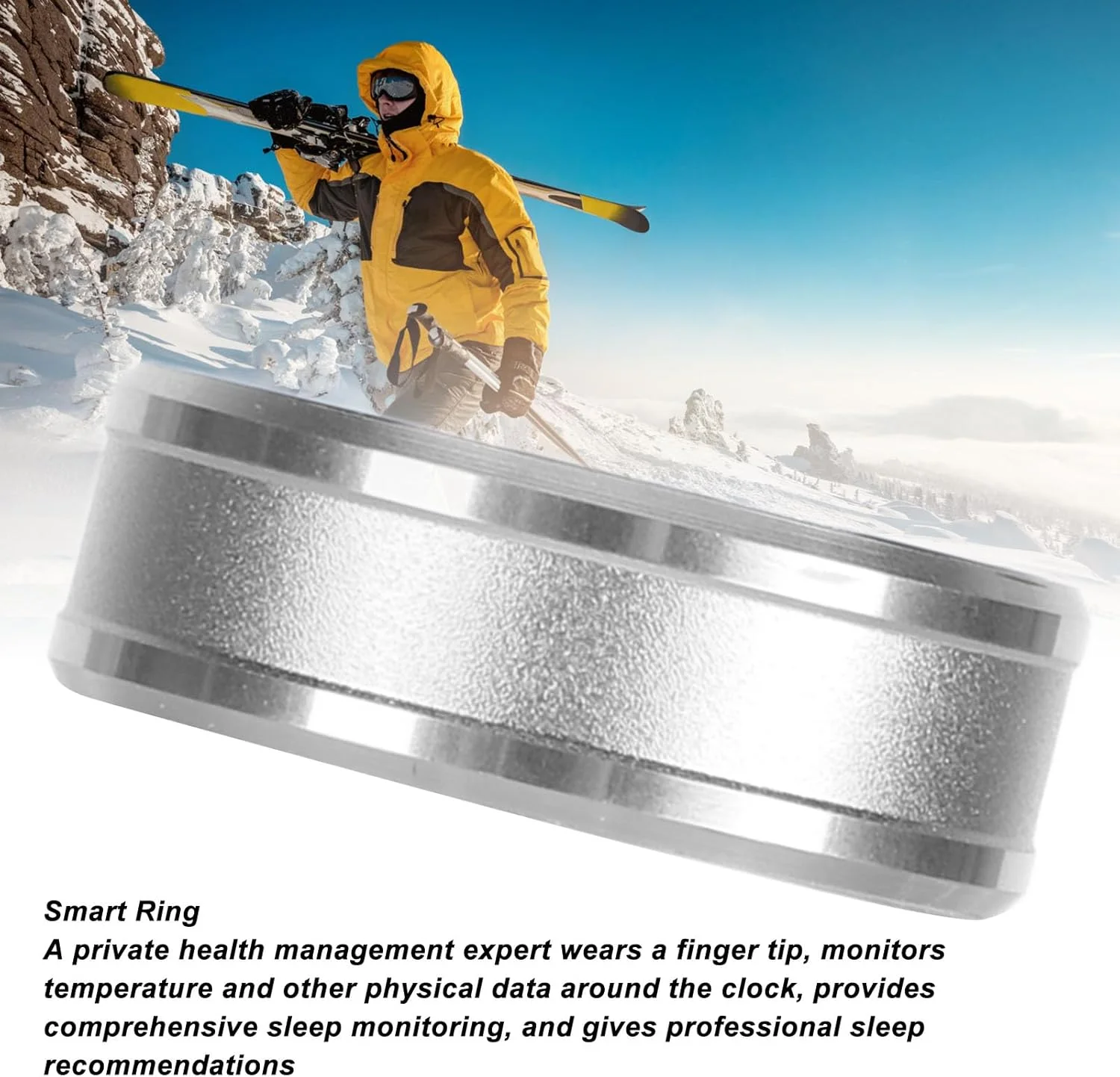 حلقه هوشمند تناسب اندام بلوتوث 5.1 با NFC، پیمایش ویدیو، ورق زدن صفحات کتاب، چرخش، پایش خواب و دمای بدن حلقه هوشمند تناسب اندام بلوتوث 5.1 با NFC، پیمایش ویدیو، ورق زدن صفحات کتاب، چرخش، پایش خواب و دمای بدن