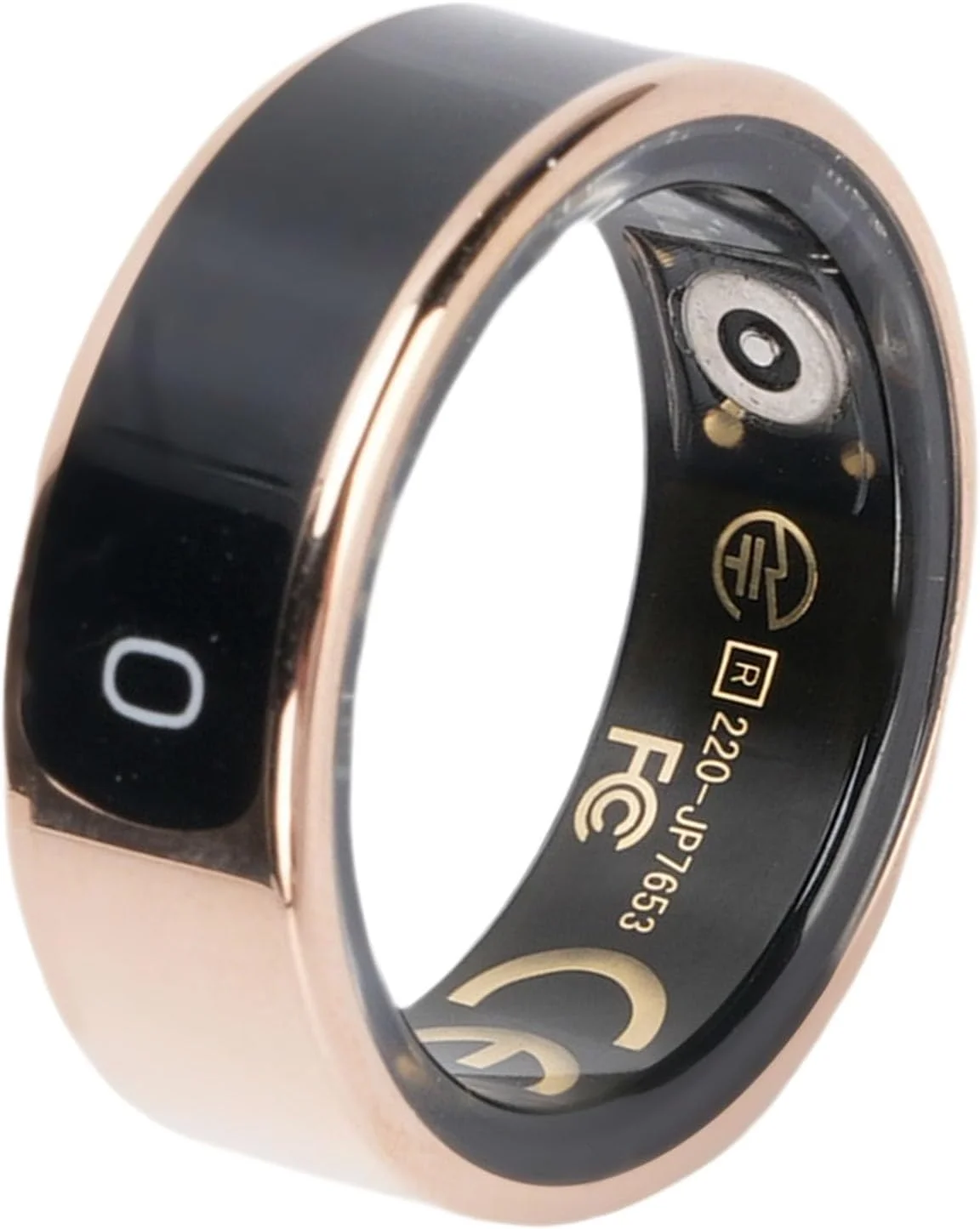 حلقه هوشمند سلامتی Annadue با نمایشگر، ردیاب سلامتی حلقه هوشمند با اتصال بلوتوث و کنترل اشاره (9 ID: 19mm / 0.75in، محیط: 59-61mm)