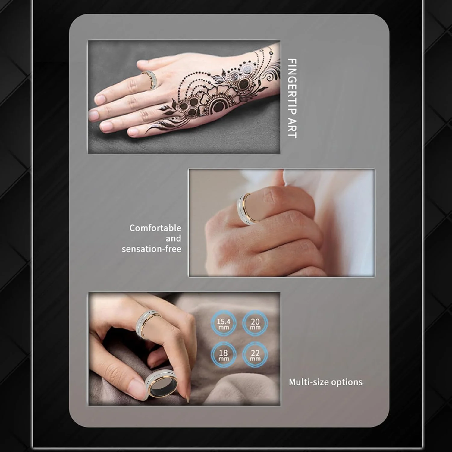 حلقه هوشمند ردیاب سلامتی، ردیاب تناسب اندام و تندرستی ضد آب، گام شمار، پایش خواب، ضربان قلب، دمای بدن، حلقه پایش ورزشی با کنترل از راه دور حلقه هوشمند ردیاب سلامتی، ردیاب تناسب اندام و تندرستی ضد آب، گام شمار، پایش خواب، ضربان قلب، دمای بدن، حلقه پایش ورزشی با کنترل از راه دور