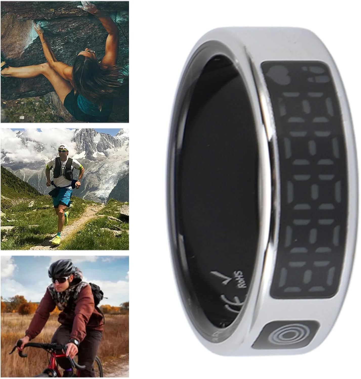 حلقه هوشمند Bewinner با نمایشگر LED، حلقه هوشمند ردیابی تناسب اندام، حلقه ضد آب IP68 با کنترل حرکات، مدت زمان تمرین و شمارش گام ها با نظارت لحظه ای (شماره 13) حلقه هوشمند Bewinner با نمایشگر LED، حلقه هوشمند ردیابی تناسب اندام، حلقه ضد آب IP68 با کنترل حرکات، مدت زمان تمرین و شمارش گام ها با نظارت لحظه ای (شماره 13)