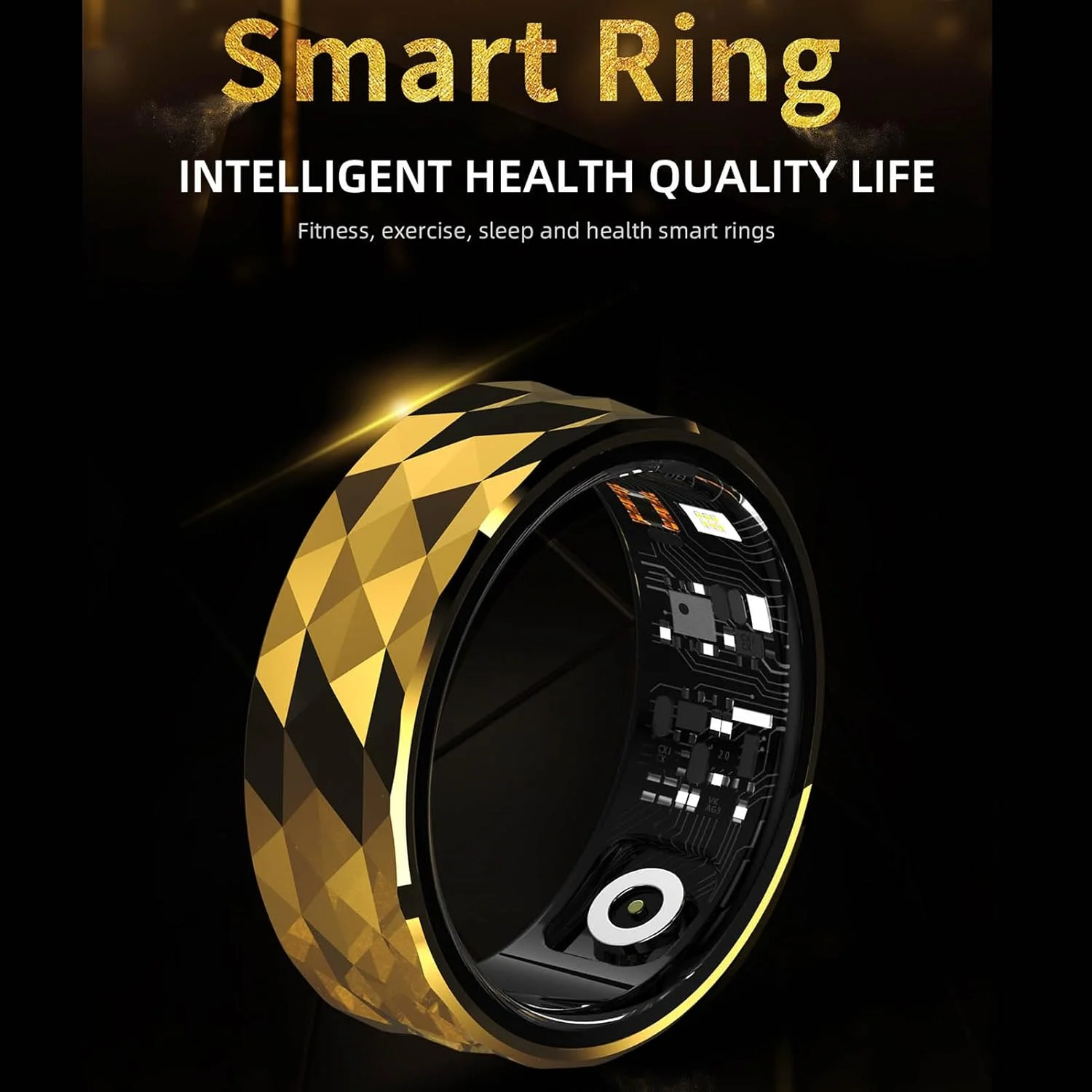 حلقه هوشمند برای زنان و مردان، ردیاب فعالیت و تناسب اندام با شمارنده گام، ثبت کالری و کیلومتر، حلقه خواب برای کارگران و سالمندان