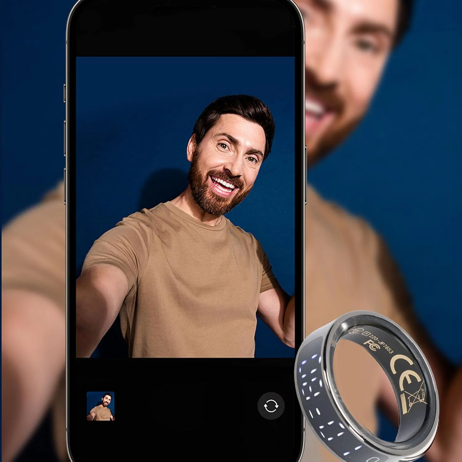 حلقه هوشمند Annadue برای زنان و مردان، حلقه ردیاب تناسب اندام با قابلیت نظارت بر ورزش، شمارش گام و کنترل حرکات (13 ID: 23.3mm / 0.92in، محیط: 70-73mm)