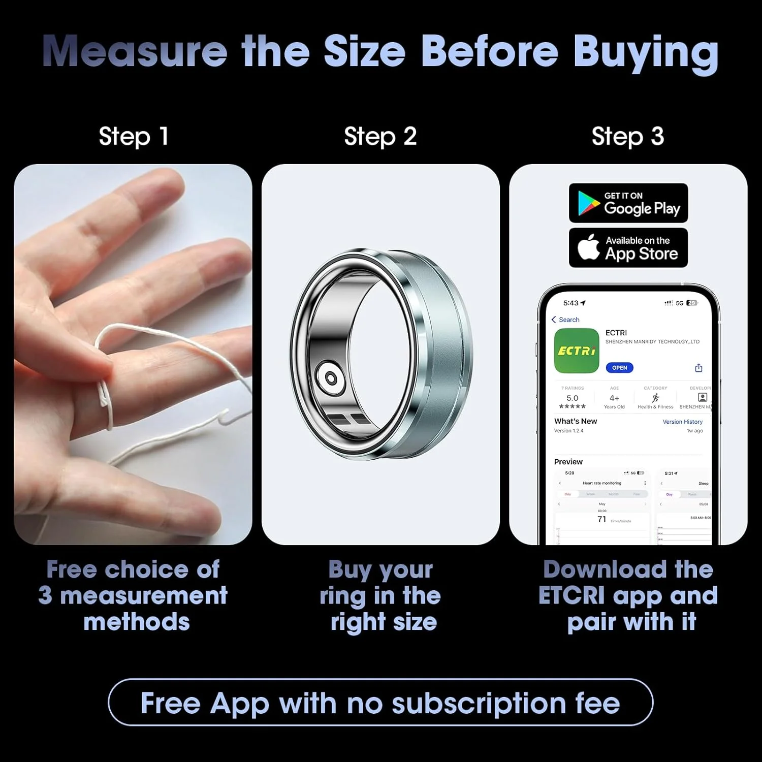 انگشتر هوشمند مناسب آقایان و بانوان - ردیاب سلامتی و تناسب اندام با بلوتوث ضدآب IP68 و پایش خواب، مناسب مهمانی، کار، سفر نقره ای سایز 11 انگشتر هوشمند مناسب آقایان و بانوان - ردیاب سلامتی و تناسب اندام با بلوتوث ضدآب IP68 و پایش خواب، مناسب مهمانی، کار، سفر نقره ای سایز 11