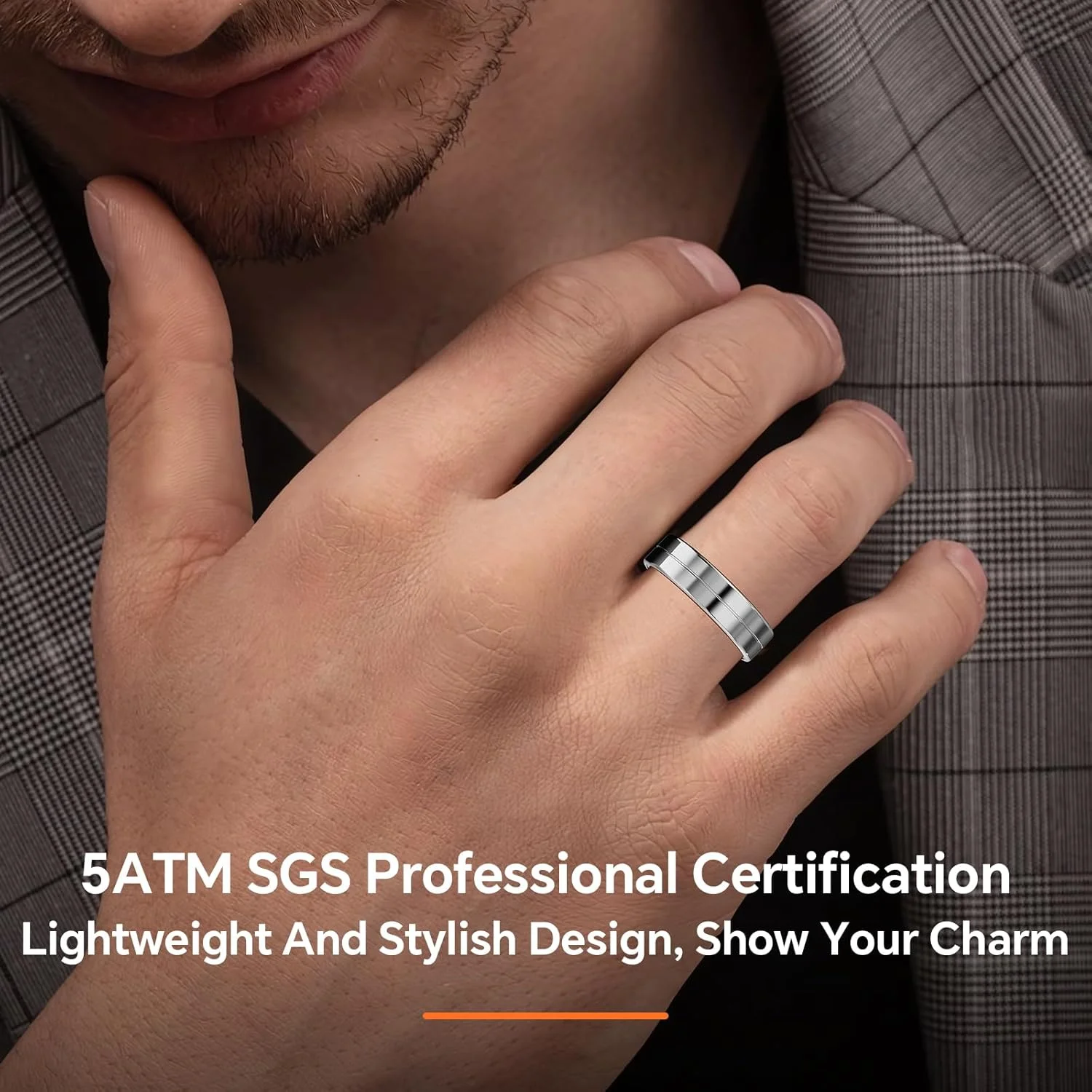 حلقه هوشمند مینگتاون ردیاب سلامتی، ضربان قلب، اکسیژن خون، خواب، دمای بدن و غیره را به طور خودکار و 24 ساعته ردیابی می کند. حلقه برای مردان و زنان، بدون هزینه اشتراک، اندروید و iOS