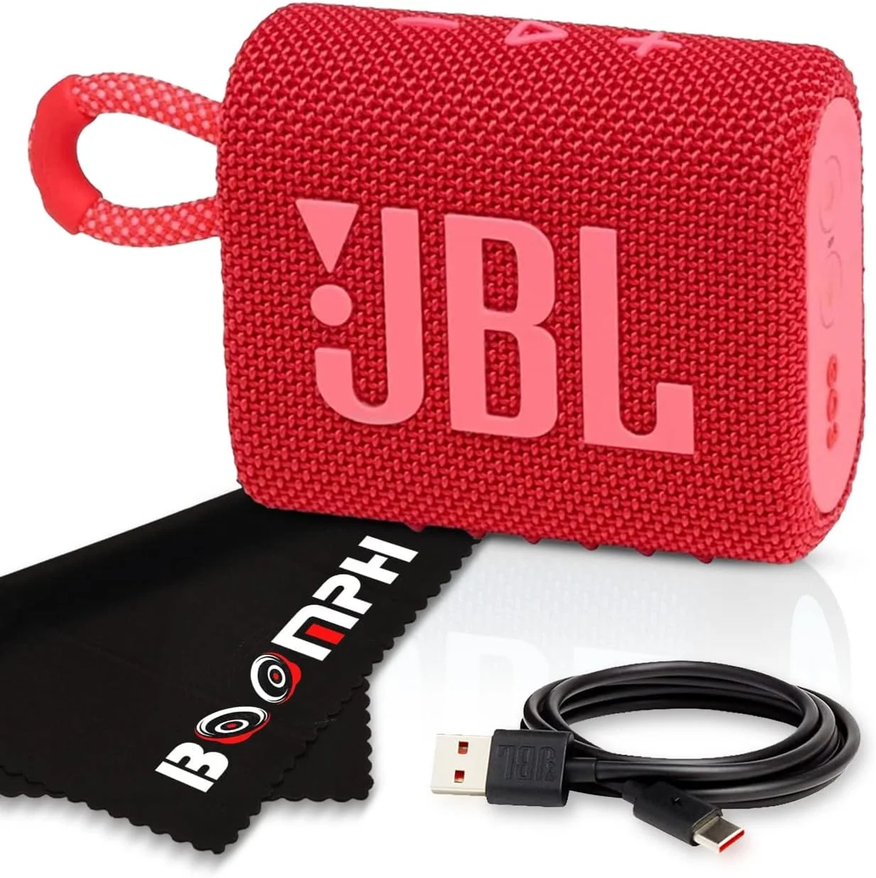 اسپیکر بلوتوثی بی سیم قابل حمل JBL Go 3، ضد آب و گرد و غبار IP67 با باتری داخلی - قرمز - راه حل پارچه ای با عملکرد نهایی و جامع Boomph برای تجربه صدای در حال حرکت شما اسپیکر بلوتوثی بی سیم قابل حمل JBL Go 3، ضد آب و گرد و غبار IP67 با باتری داخلی - قرمز - راه حل پارچه ای با عملکرد نهایی و جامع Boomph برای تجربه صدای در حال حرکت شما