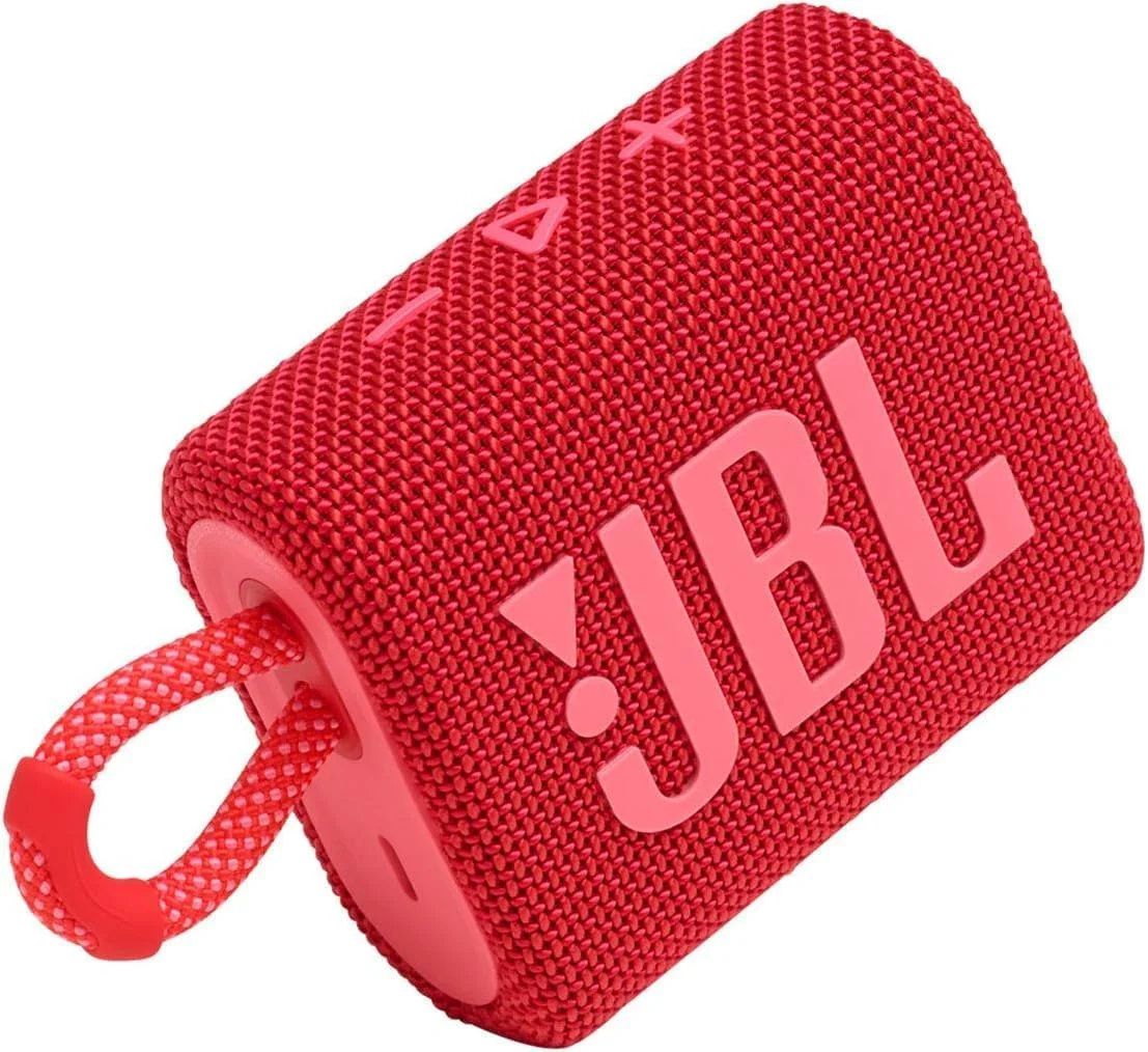 اسپیکر قابل حمل JBL Go 3 با بلوتوث، باتری داخلی، ضد آب و ضد گرد و غبار - به همراه کیف نگهداری (قرمز) اسپیکر قابل حمل JBL Go 3 با بلوتوث، باتری داخلی، ضد آب و ضد گرد و غبار - به همراه کیف نگهداری (قرمز)