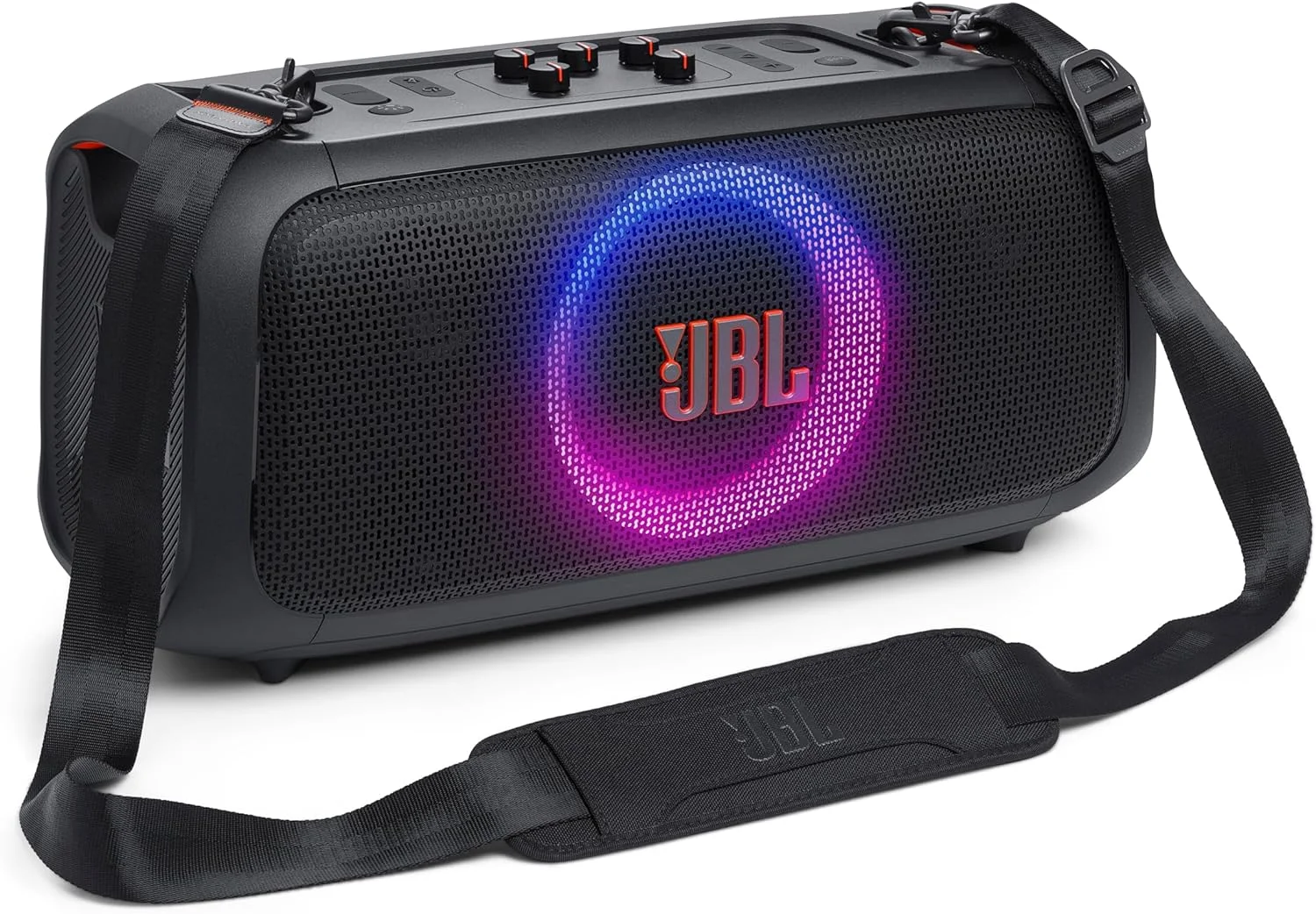 اسپیکر مهمانی قابل حمل JBL PARTYBOX ON-THE-GO ESSENTIAL با نورهای داخلی و میکروفون بی سیم
