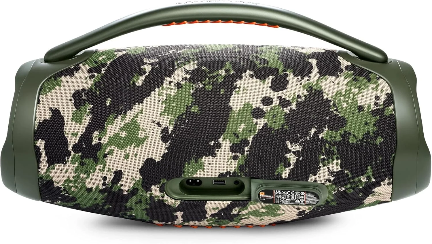 اسپیکر قابل حمل JBL Boombox 3، صدای حرفه ای و قدرتمند JBL، بیس فوق العاده، باتری 24 ساعته، ضد آب و گرد و غبار IP67، قابلیت Partyboost، دسته حمل، پخش بلوتوث - Squad, JBLBOOMBOX3SQUADUK اسپیکر قابل حمل JBL Boombox 3، صدای حرفه ای و قدرتمند JBL، بیس فوق العاده، باتری 24 ساعته، ضد آب و گرد و غبار IP67، قابلیت Partyboost، دسته حمل، پخش بلوتوث - Squad, JBLBOOMBOX3SQUADUK