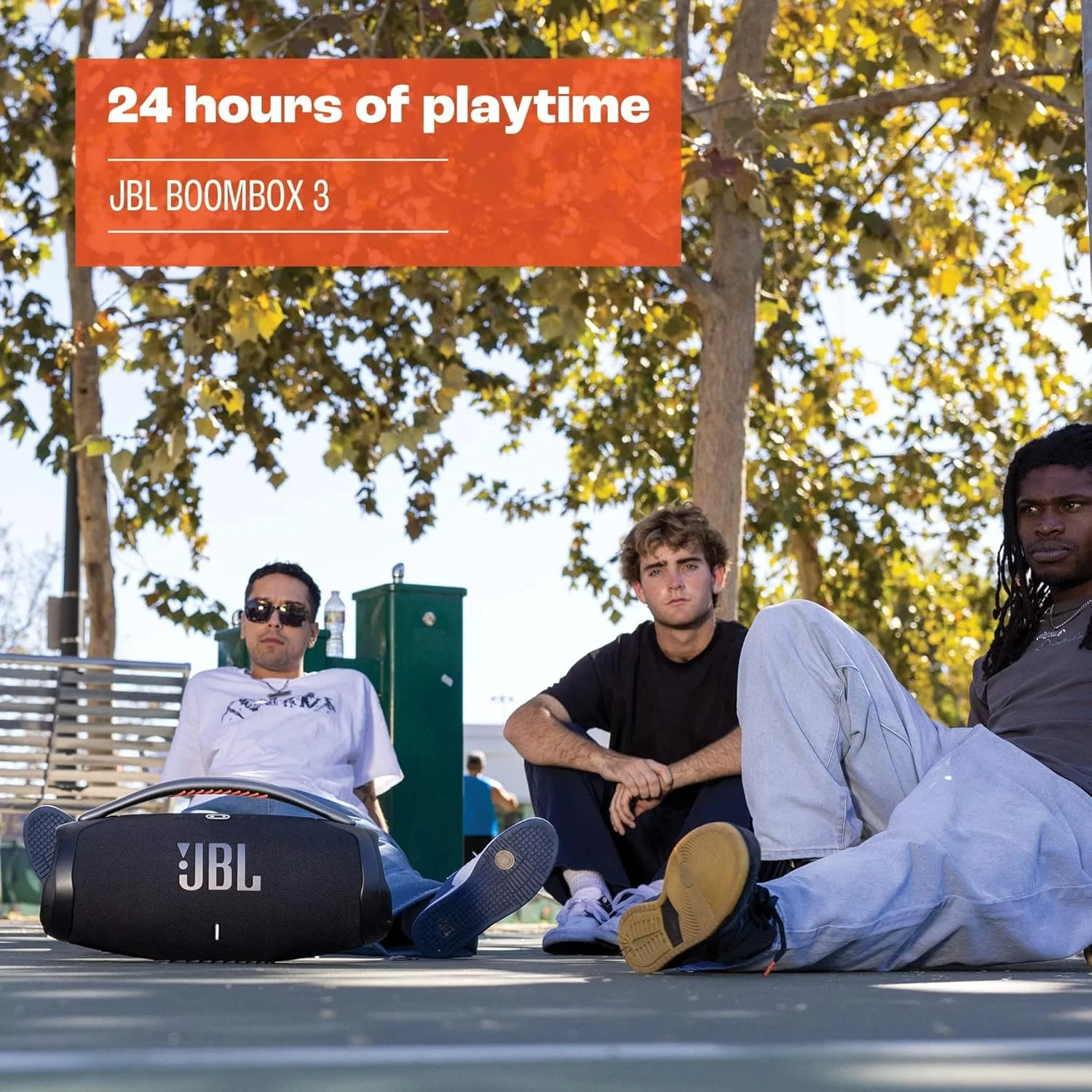 اسپیکر قابل حمل JBL Boombox 3، صدای حرفه ای و قدرتمند JBL، بیس فوق العاده، باتری 24 ساعته، ضد آب و گرد و غبار IP67، قابلیت Partyboost، دسته حمل، پخش بلوتوث - Squad, JBLBOOMBOX3SQUADUK اسپیکر قابل حمل JBL Boombox 3، صدای حرفه ای و قدرتمند JBL، بیس فوق العاده، باتری 24 ساعته، ضد آب و گرد و غبار IP67، قابلیت Partyboost، دسته حمل، پخش بلوتوث - Squad, JBLBOOMBOX3SQUADUK