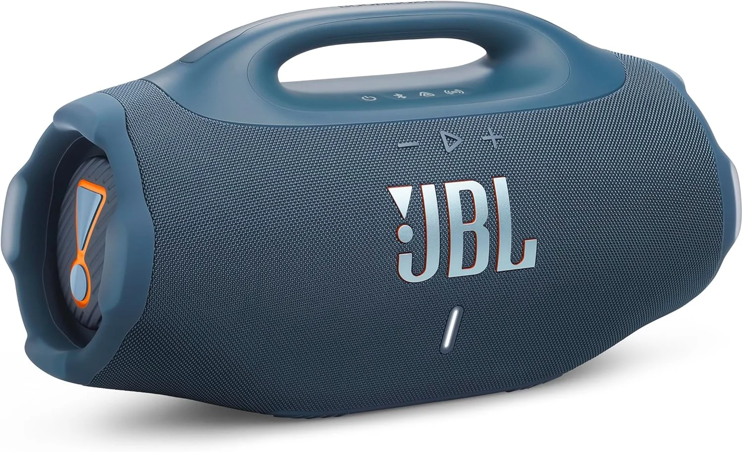 JBL Boombox 4 - قدرتمندترین اسپیکر قابل حمل ضد آب با صدای حرفه ای عظیم، تا 34 ساعت پخش موسیقی، و اتصال چند اسپیکر توسط Auracast™ (آبی) JBL Boombox 4 - قدرتمندترین اسپیکر قابل حمل ضد آب با صدای حرفه ای عظیم، تا 34 ساعت پخش موسیقی، و اتصال چند اسپیکر توسط Auracast™ (آبی)