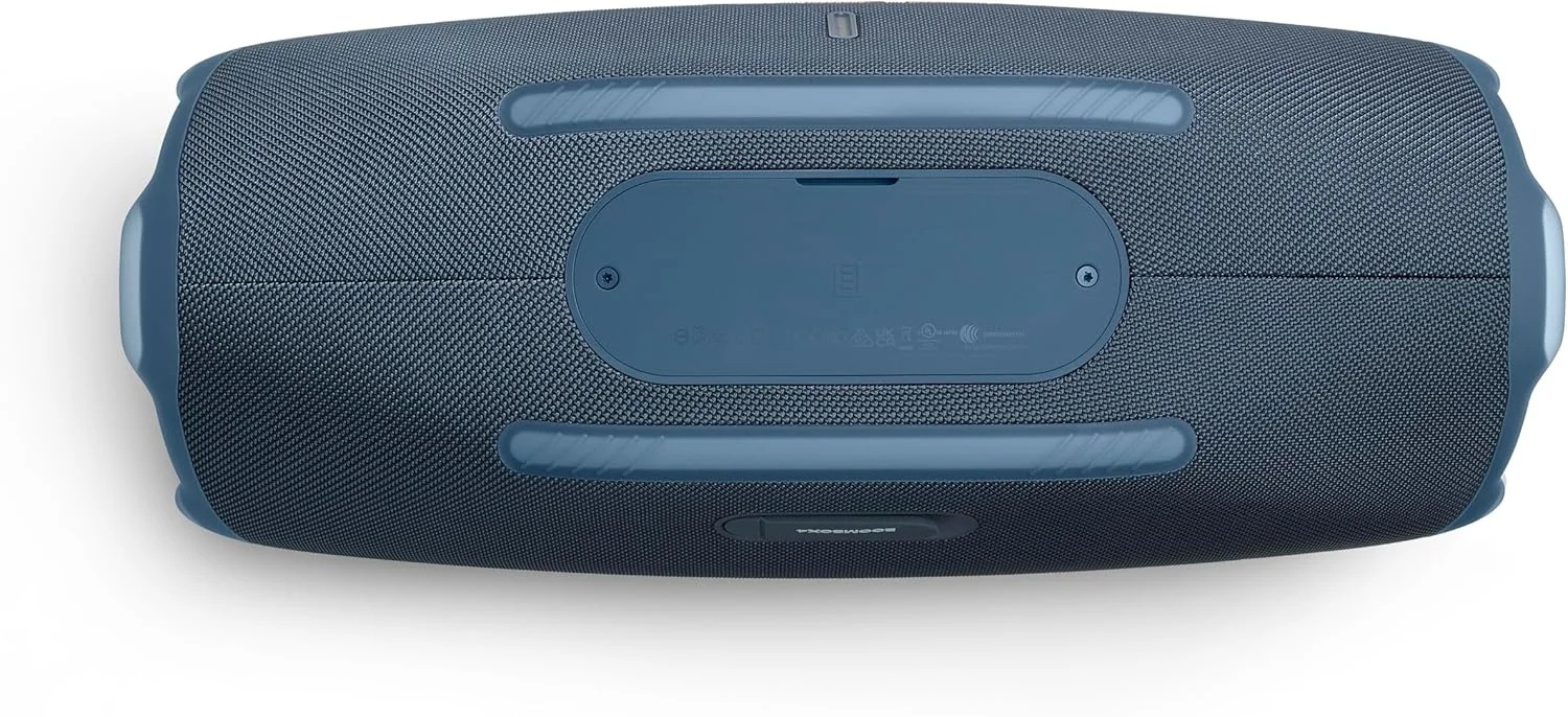 JBL Boombox 4 - قدرتمندترین اسپیکر قابل حمل ضد آب با صدای حرفه ای عظیم، تا 34 ساعت پخش موسیقی، و اتصال چند اسپیکر توسط Auracast™ (آبی)