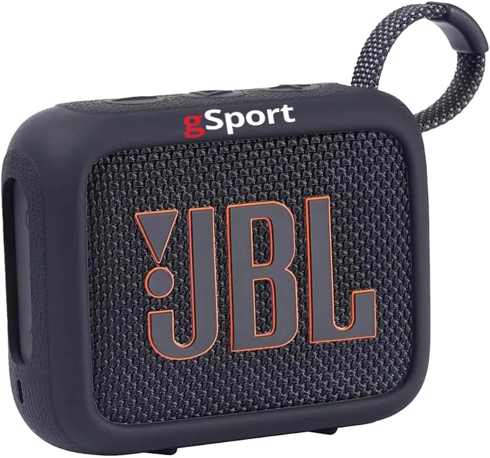 اسپیکر بلوتوثی فوق قابل حمل JBL GO 4 به همراه کاور سیلیکونی gSport (مشکی)