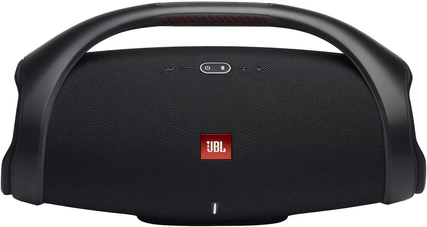 اسپیکر بلوتوثی قابل حمل JBL Boombox 2، صدای حرفه ای و قدرتمند JBL، بیس فوق العاده، باتری 24 ساعته، ضد آب IPX7، قابلیت Partyboost، دسته حمل، شارژر داخلی - مشکی JBLBOOMBOX2BLKEU اسپیکر بلوتوثی قابل حمل JBL Boombox 2، صدای حرفه ای و قدرتمند JBL، بیس فوق العاده، باتری 24 ساعته، ضد آب IPX7، قابلیت Partyboost، دسته حمل، شارژر داخلی - مشکی JBLBOOMBOX2BLKEU