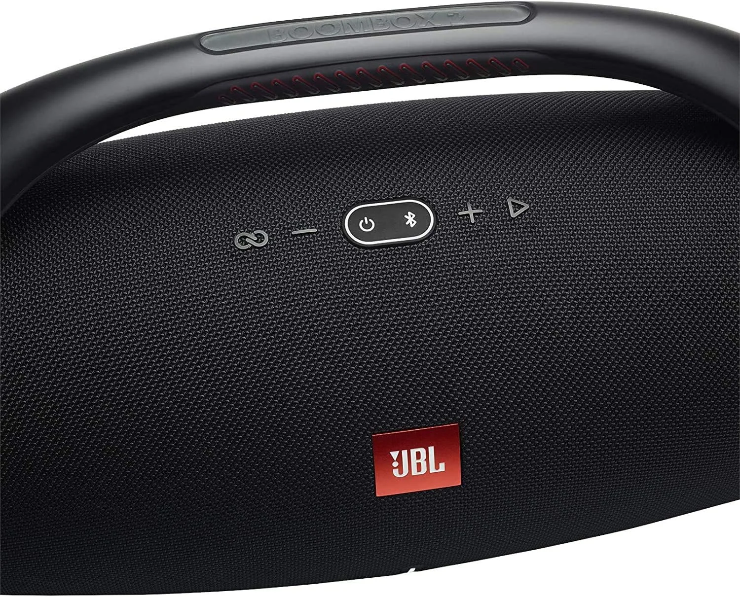 اسپیکر بلوتوثی قابل حمل JBL Boombox 2، صدای حرفه ای و قدرتمند JBL، بیس فوق العاده، باتری 24 ساعته، ضد آب IPX7، قابلیت Partyboost، دسته حمل، شارژر داخلی - مشکی JBLBOOMBOX2BLKEU اسپیکر بلوتوثی قابل حمل JBL Boombox 2، صدای حرفه ای و قدرتمند JBL، بیس فوق العاده، باتری 24 ساعته، ضد آب IPX7، قابلیت Partyboost، دسته حمل، شارژر داخلی - مشکی JBLBOOMBOX2BLKEU