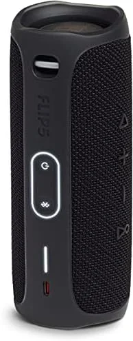 اسپیکر بلوتوثی قابل حمل JBL Flip 5 با باتری قابل شارژ، ضد آب، سازگار با PartyBoost، مشکی نیمه شب اسپیکر بلوتوثی قابل حمل JBL Flip 5 با باتری قابل شارژ، ضد آب، سازگار با PartyBoost، مشکی نیمه شب