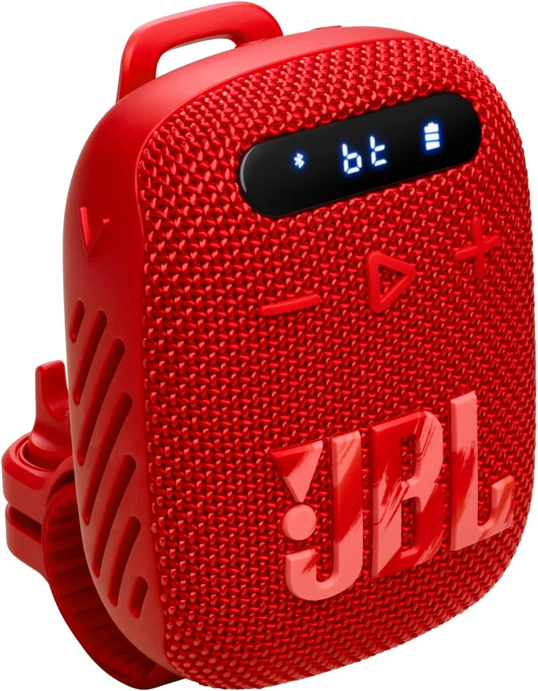 اسپیکر بلوتوثی قابل حمل JBL Wind 3 FM (قرمز) مناسب فرمان دوچرخه اسپیکر بلوتوثی قابل حمل JBL Wind 3 FM (قرمز) مناسب فرمان دوچرخه