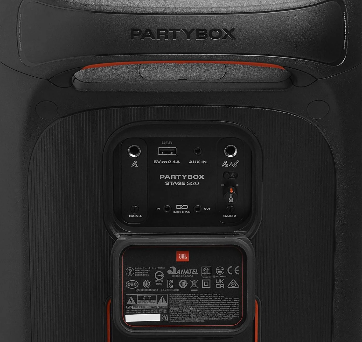 اسپیکر بلوتوثی JBL PartyBox Stage 320 به همراه باتری 400 - مشکی اسپیکر بلوتوثی JBL PartyBox Stage 320 به همراه باتری 400 - مشکی