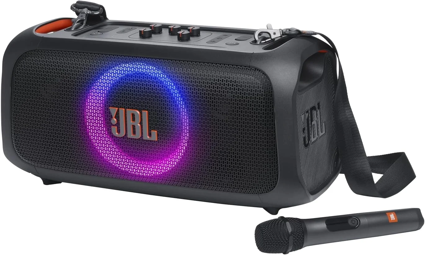 اسپیکر بلوتوثی قابل حمل JBL PartyBox On-The-Go Essential با جلوه نور، توان 100 وات، 6 ساعت پخش، مقاوم در برابر پاشش آب IPX4 - مشکی اسپیکر بلوتوثی قابل حمل JBL PartyBox On-The-Go Essential با جلوه نور، توان 100 وات، 6 ساعت پخش، مقاوم در برابر پاشش آب IPX4 - مشکی