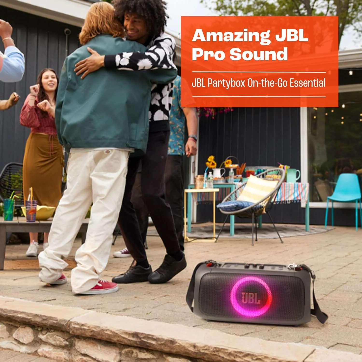 اسپیکر بلوتوثی قابل حمل JBL PartyBox On-The-Go Essential با جلوه نور، توان 100 وات، 6 ساعت پخش، مقاوم در برابر پاشش آب IPX4 - مشکی اسپیکر بلوتوثی قابل حمل JBL PartyBox On-The-Go Essential با جلوه نور، توان 100 وات، 6 ساعت پخش، مقاوم در برابر پاشش آب IPX4 - مشکی