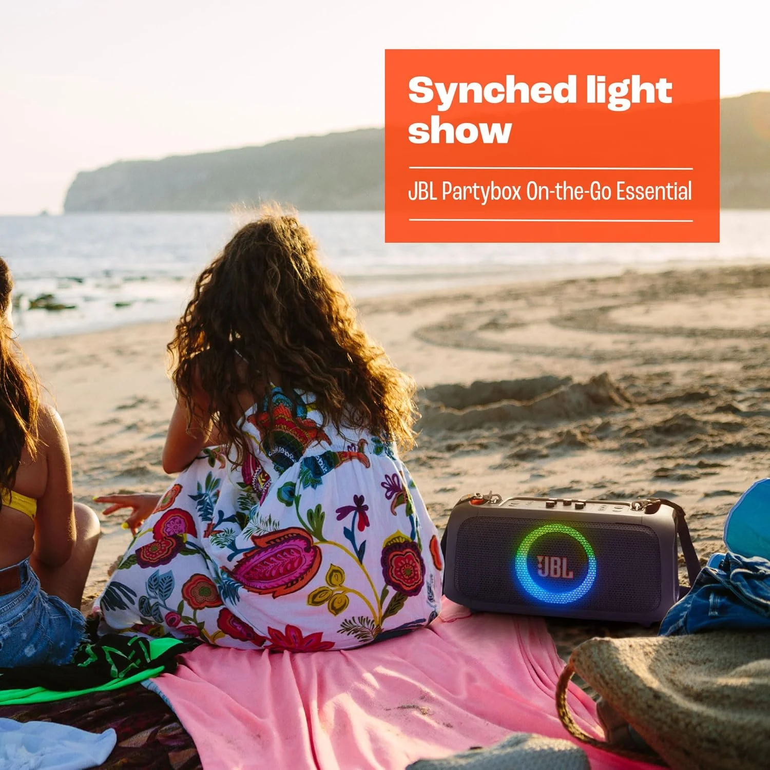 اسپیکر بلوتوثی قابل حمل JBL PartyBox On-The-Go Essential با جلوه نور، توان 100 وات، 6 ساعت پخش، مقاوم در برابر پاشش آب IPX4 - مشکی اسپیکر بلوتوثی قابل حمل JBL PartyBox On-The-Go Essential با جلوه نور، توان 100 وات، 6 ساعت پخش، مقاوم در برابر پاشش آب IPX4 - مشکی