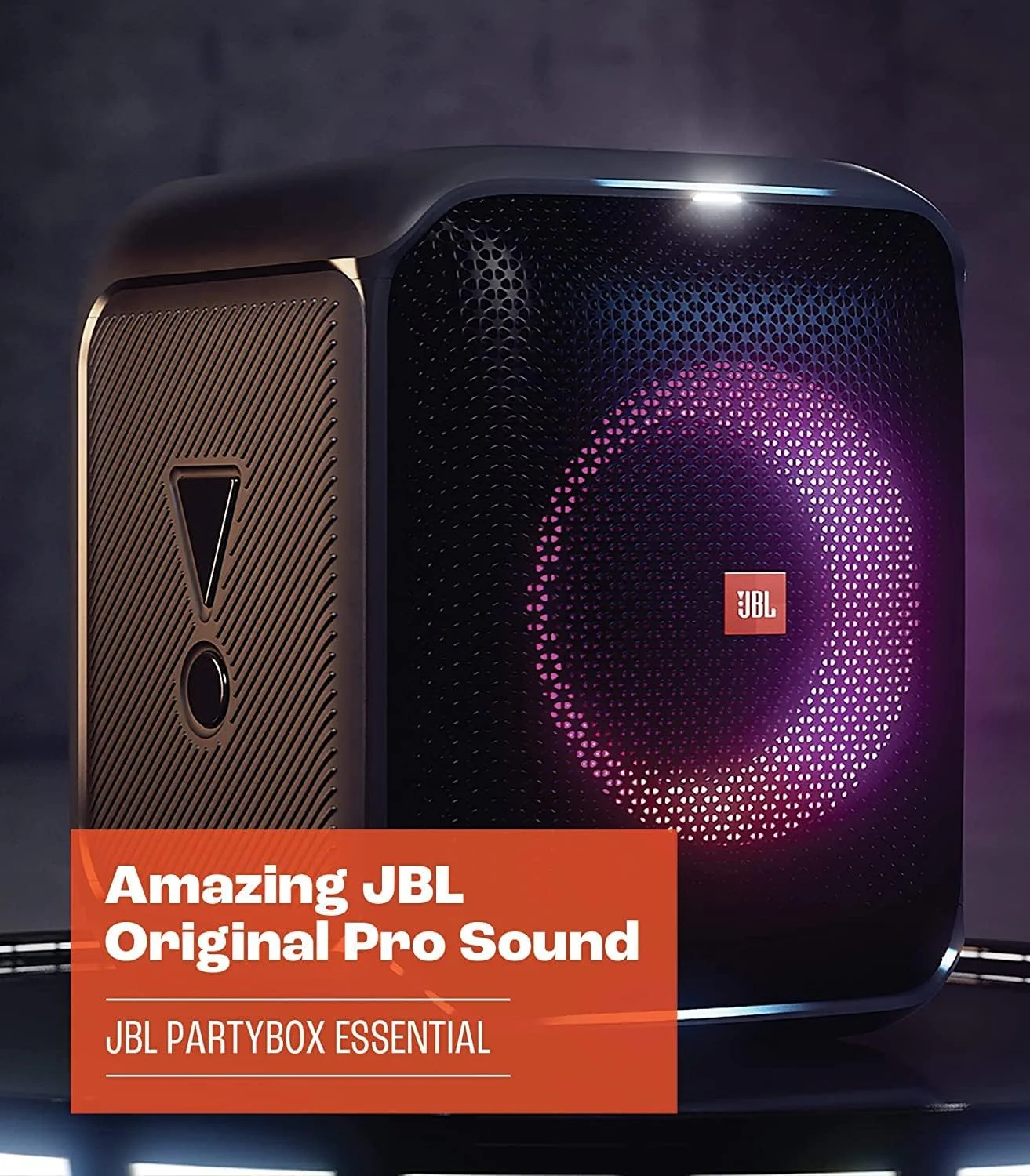 اسپیکر قابل حمل JBL Partybox Encore Essential: صدای 100 واتی، نمایش نور پویا داخلی و طراحی مقاوم در برابر پاشش آب، مشکی، بلوتوث اسپیکر قابل حمل JBL Partybox Encore Essential: صدای 100 واتی، نمایش نور پویا داخلی و طراحی مقاوم در برابر پاشش آب، مشکی، بلوتوث