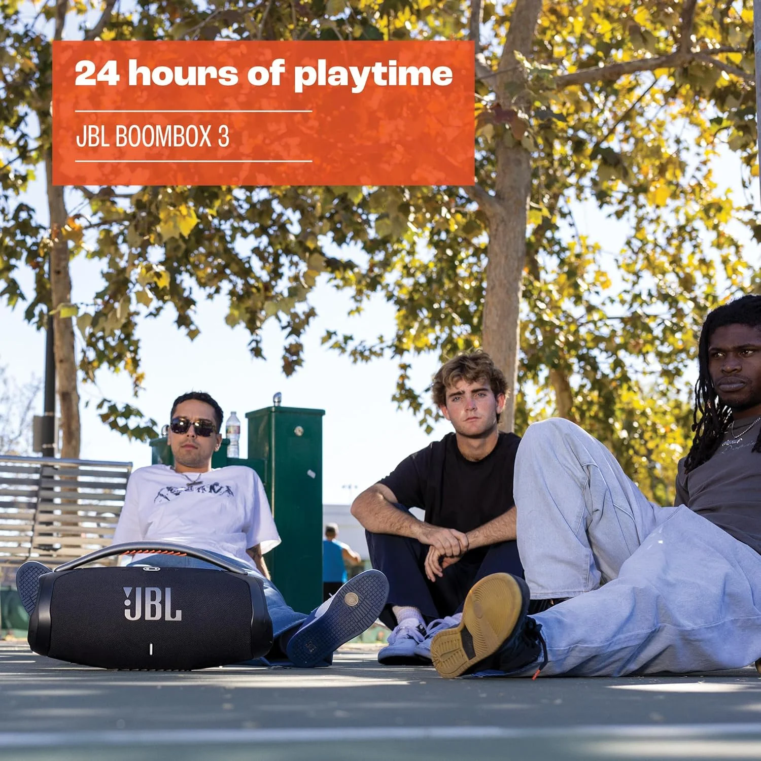 اسپیکر بلوتوثی قابل حمل JBL Boombox 3، توان 180 وات، 24 ساعت پخش، مقاوم در برابر آب و گرد و غبار IP67 - طرح ارتشی اسپیکر بلوتوثی قابل حمل JBL Boombox 3، توان 180 وات، 24 ساعت پخش، مقاوم در برابر آب و گرد و غبار IP67 - طرح ارتشی