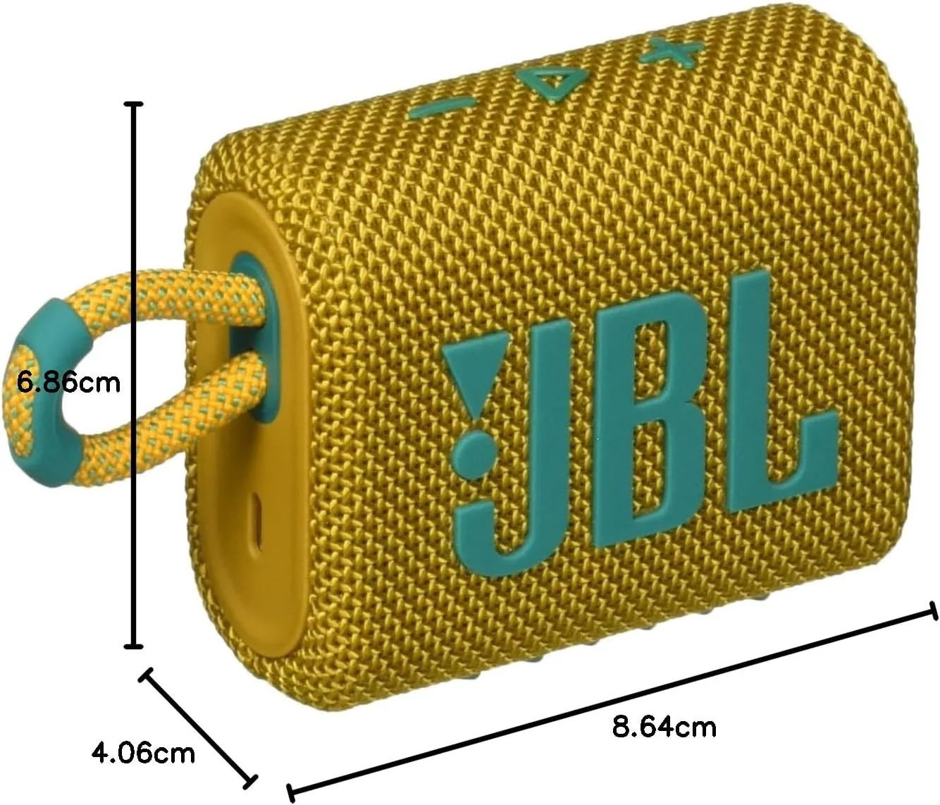 اسپیکر قابل حمل JBL Go 3 با بلوتوث، باتری داخلی، ضد آب و ضد گرد و غبار - زرد