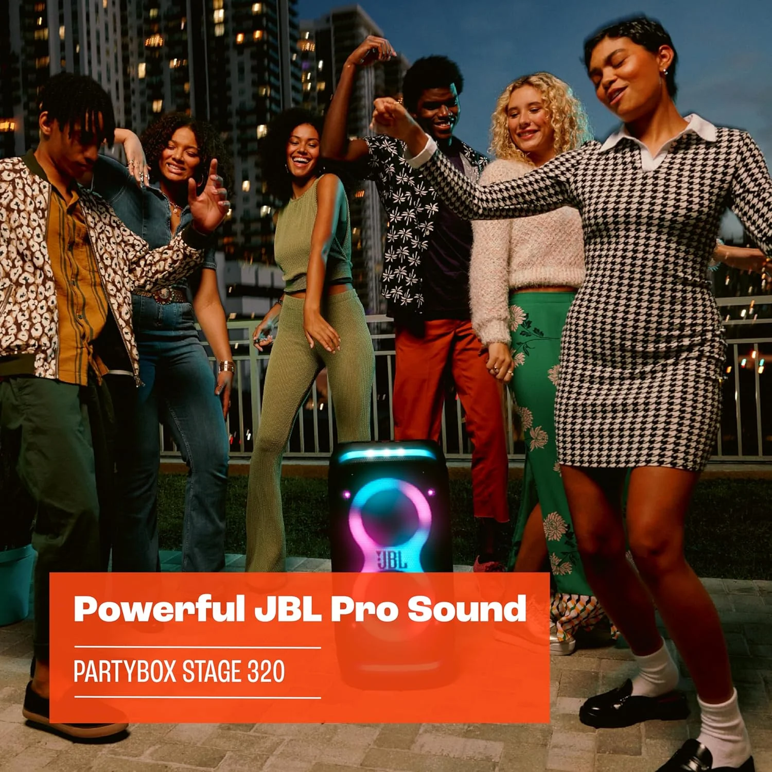 JBL PartyBox Stage 320 – صدای قدرتمند JBL Pro، نمایش نورهای مدرن، 18 ساعت پخش، تقویت صدای هوش مصنوعی، اتصال چند بلندگو Auracast و ورودی های دوگانه میکروفون/گیتار، JBLPBSTAGE320UK (بازسازی شده) JBL PartyBox Stage 320 – صدای قدرتمند JBL Pro، نمایش نورهای مدرن، 18 ساعت پخش، تقویت صدای هوش مصنوعی، اتصال چند بلندگو Auracast و ورودی های دوگانه میکروفون/گیتار، JBLPBSTAGE320UK (بازسازی شده)