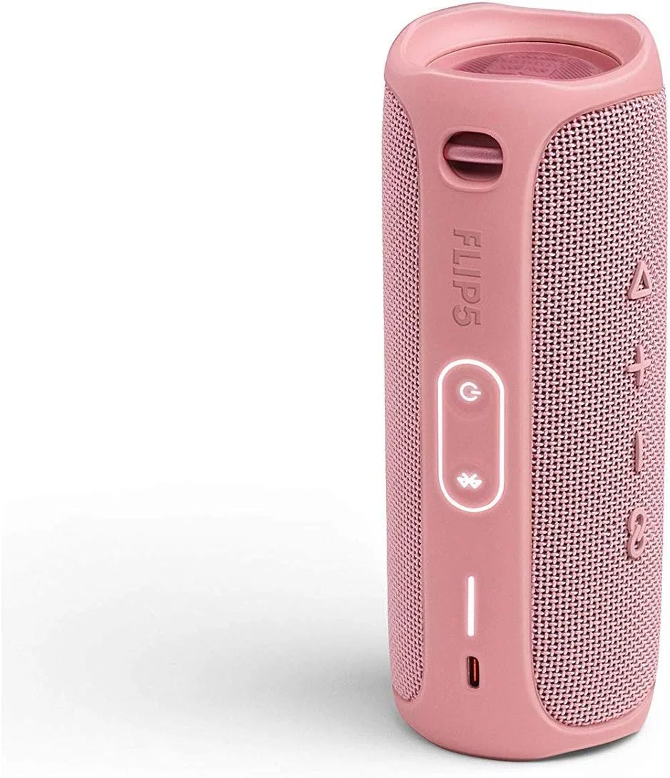 باندل اسپیکر بلوتوثی بی سیم قابل حمل و ضد آب JBL Flip 5 - (جفت) صورتی باندل اسپیکر بلوتوثی بی سیم قابل حمل و ضد آب JBL Flip 5 - (جفت) صورتی