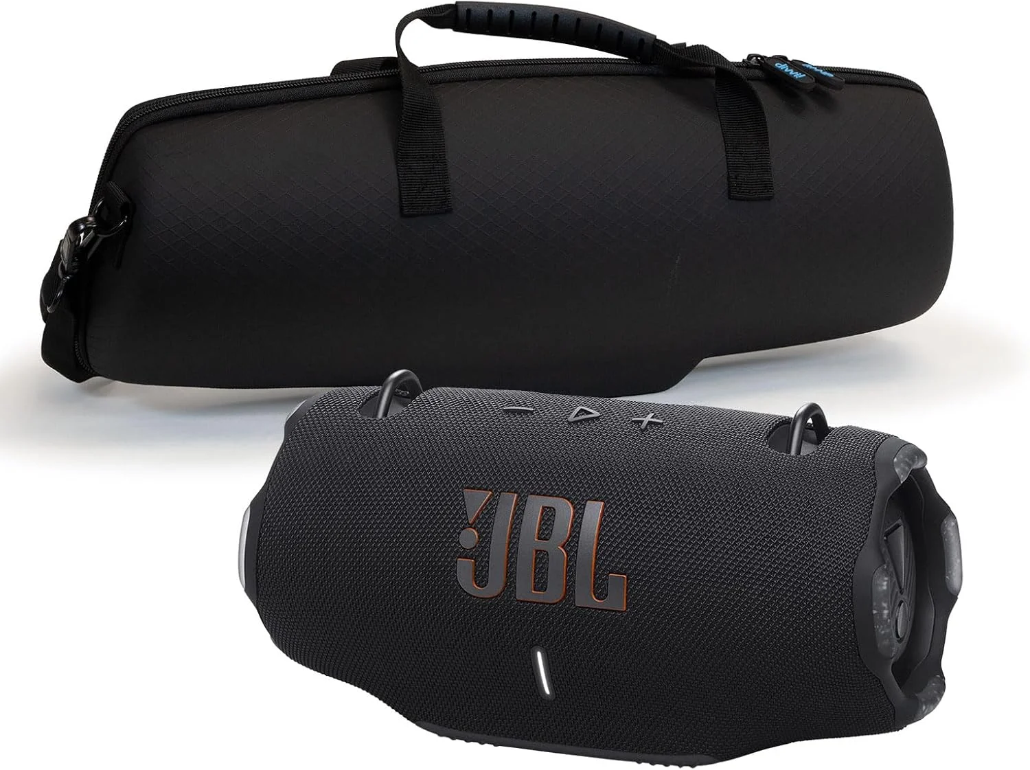 اسپیکر بلوتوثی قابل حمل JBL Xtreme 4 مشکی همراه با کیف سخت divvi! اسپیکر بلوتوثی قابل حمل JBL Xtreme 4 مشکی همراه با کیف سخت divvi!