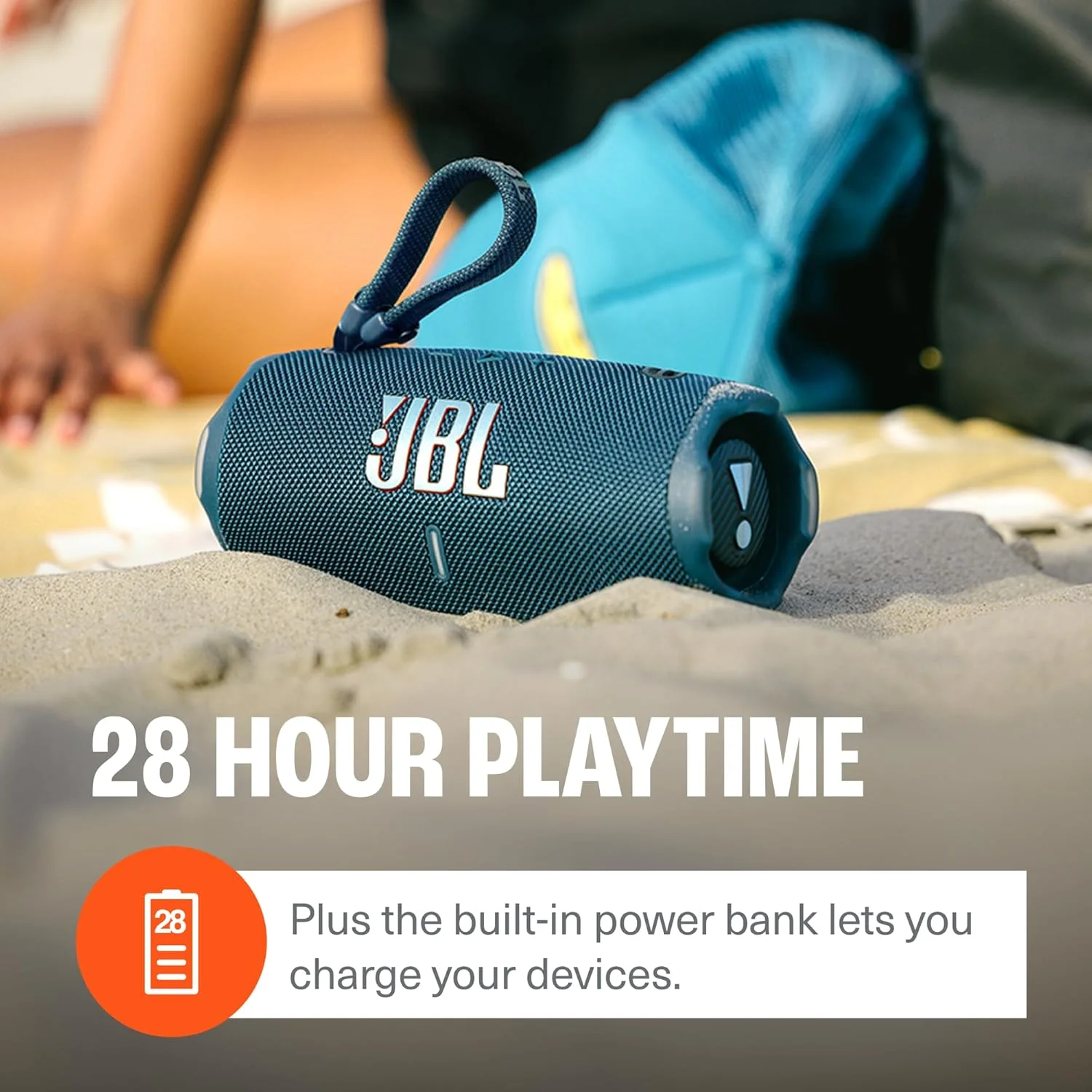 اسپیکر JBL Charge 6 (مشکی) + بسته همراه با کابل بافته شده USB-C اسپیکر JBL Charge 6 (مشکی) + بسته همراه با کابل بافته شده USB-C