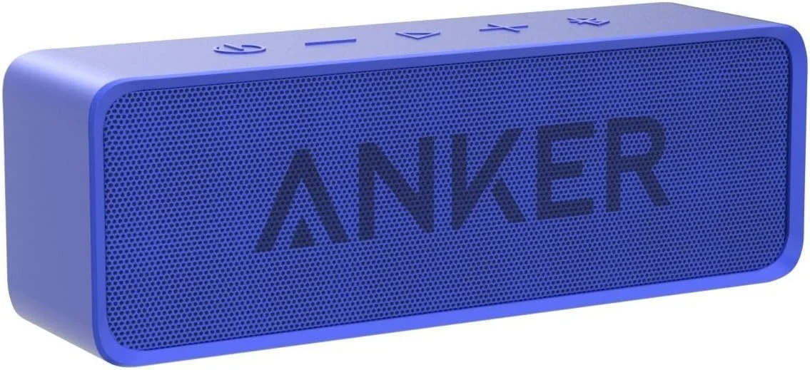 اسپیکر بلوتوثی Anker SoundCore با 24 ساعت پخش موسیقی، برد بلوتوث 20 متری و میکروفون داخلی، اسپیکر بی سیم قابل حمل دو درایوره با اعوجاج هارمونیک کم و صدای برتر - آبی اسپیکر بلوتوثی Anker SoundCore با 24 ساعت پخش موسیقی، برد بلوتوث 20 متری و میکروفون داخلی، اسپیکر بی سیم قابل حمل دو درایوره با اعوجاج هارمونیک کم و صدای برتر - آبی