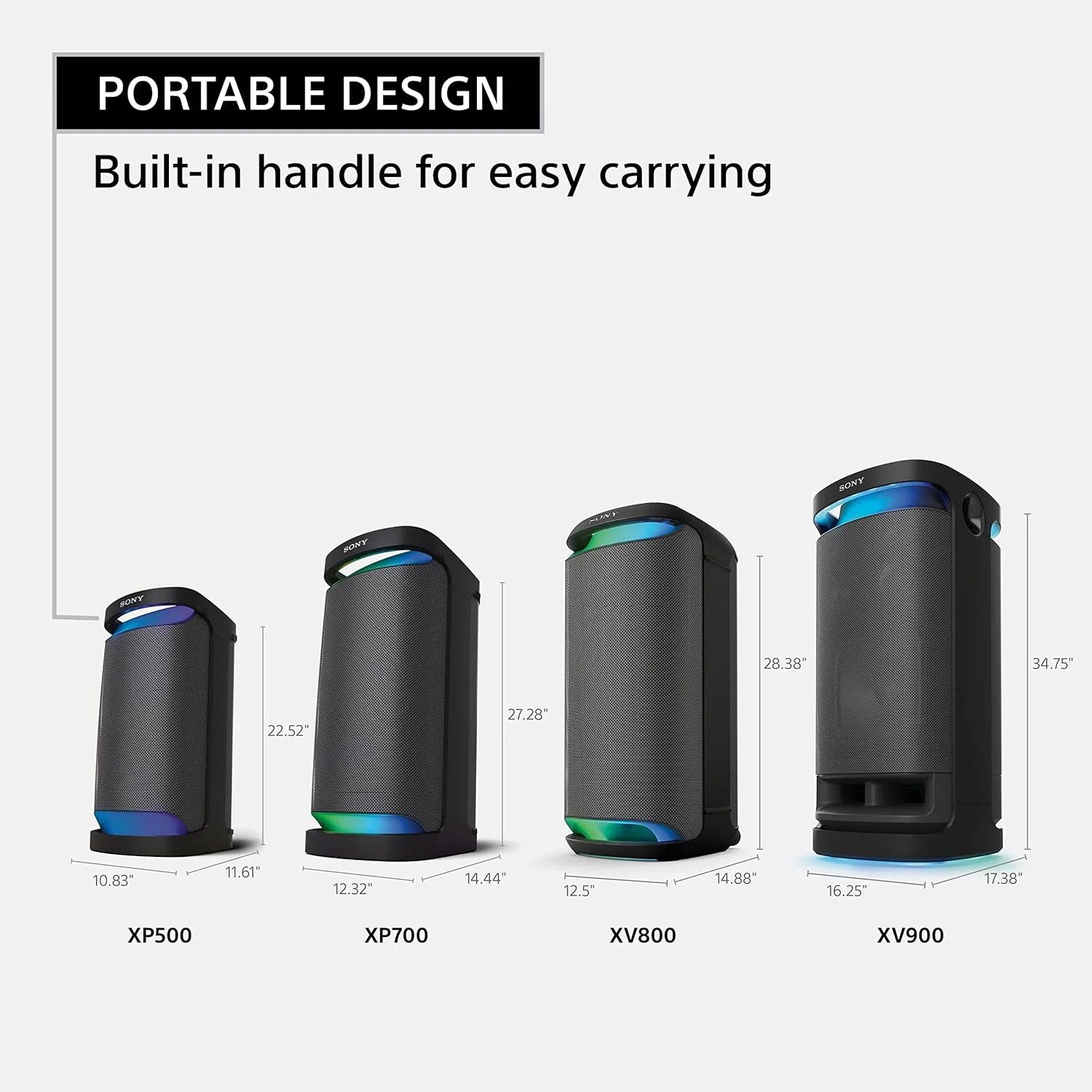 اسپیکر بلوتوثی سونی SRS-XP500 با صدای قدرتمند، نورپردازی و باتری 20 ساعته (IPX4، Mega Bass، عملکرد شارژ سریع، Party Connect) مشکی اسپیکر بلوتوثی سونی SRS-XP500 با صدای قدرتمند، نورپردازی و باتری 20 ساعته (IPX4، Mega Bass، عملکرد شارژ سریع، Party Connect) مشکی