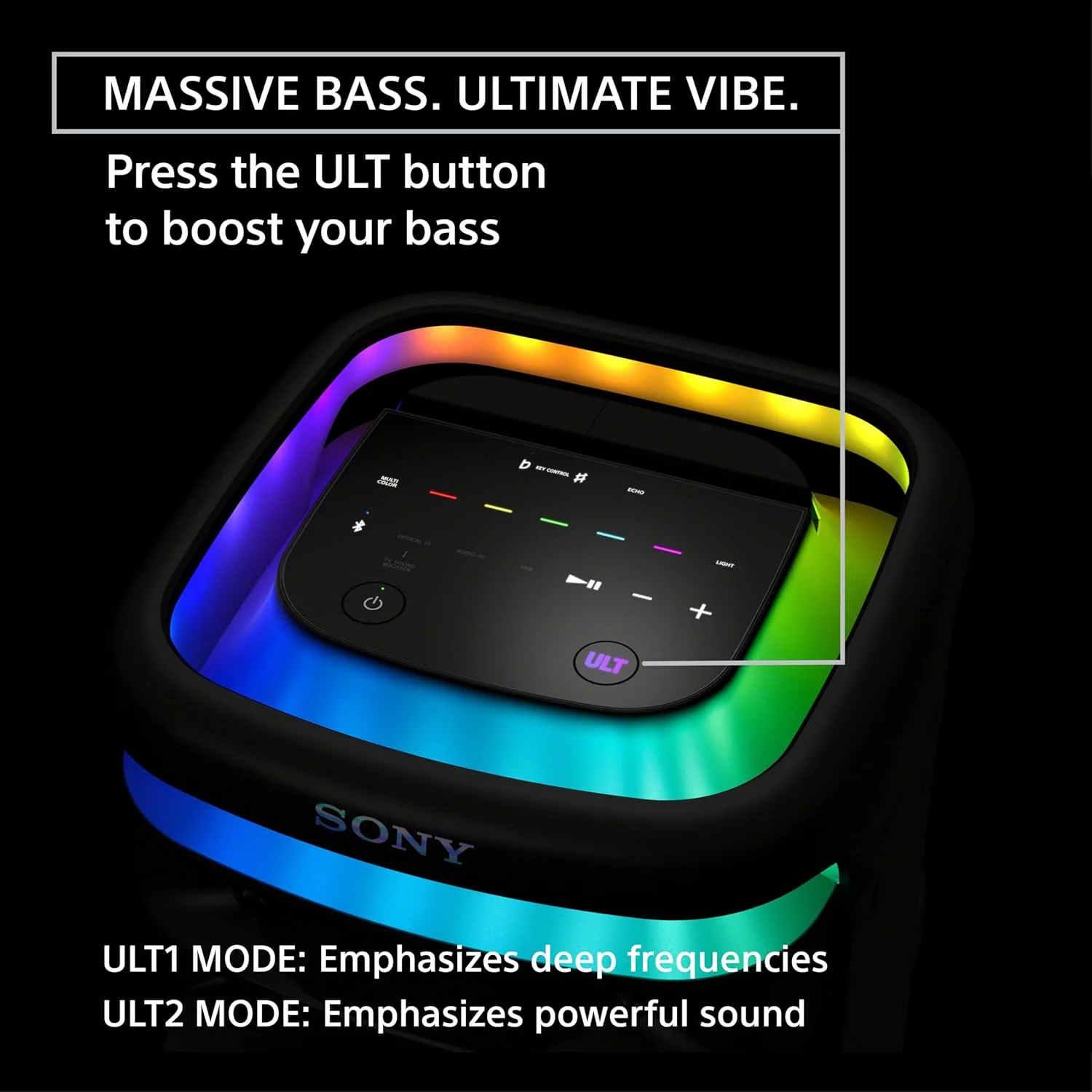 اسپیکر مهمانی کارائوکه بلوتوثی سونی مدل ULT Tower 10 با بیس قدرتمند، صدای 360 درجه و نورپردازی مهمانی، به همراه میکروفون بی سیم اسپیکر مهمانی کارائوکه بلوتوثی سونی مدل ULT Tower 10 با بیس قدرتمند، صدای 360 درجه و نورپردازی مهمانی، به همراه میکروفون بی سیم